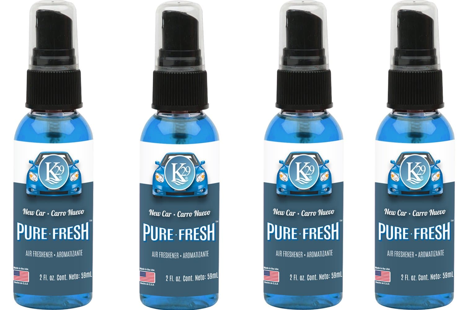 Sterling Teal ST32912-4 Pure Fresh 'New Car' Air Freshener - 2 oz. Pump Spray, (Pack of 4)