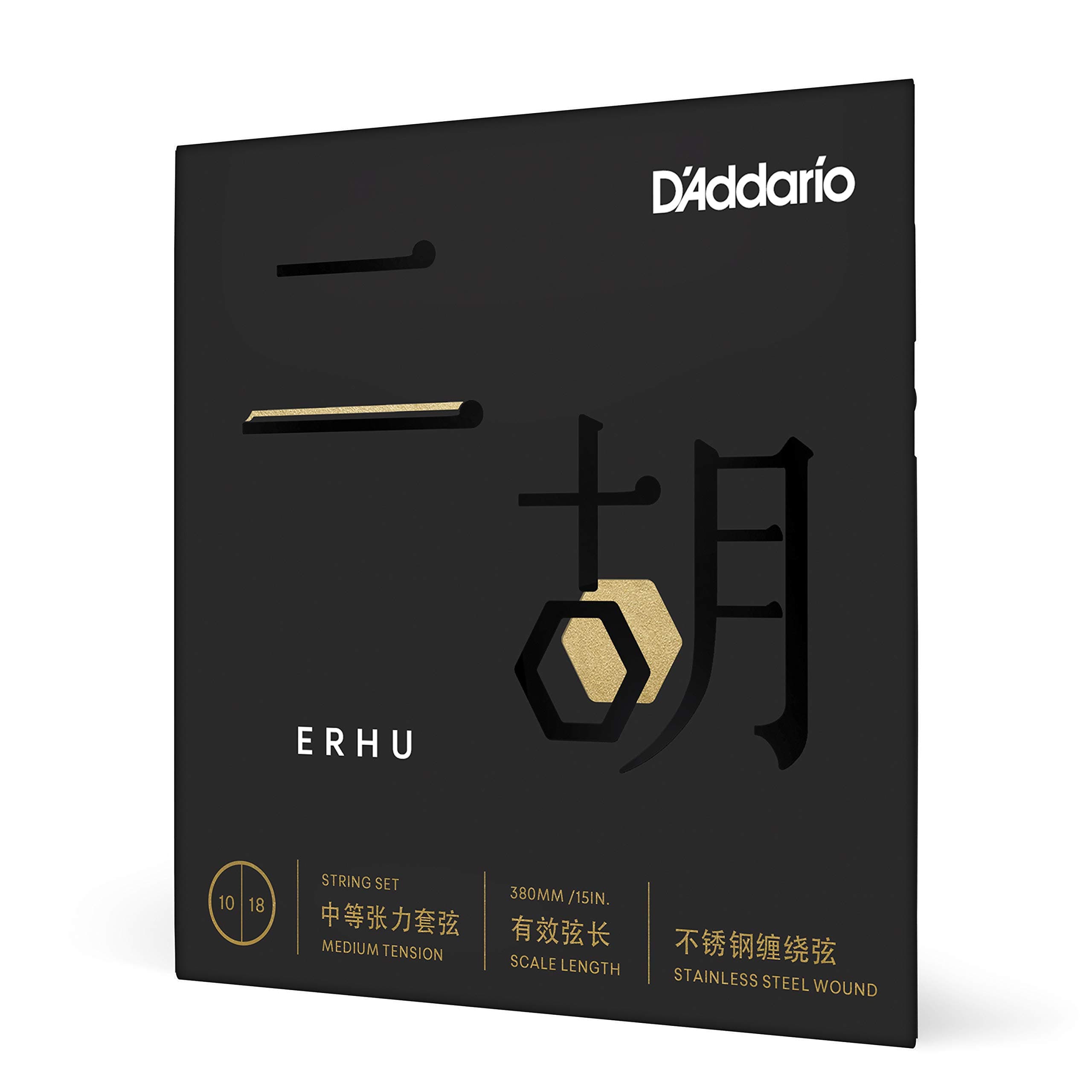 D'Addario ERHU01 Erhu Strings, Medium Tension, 10-18