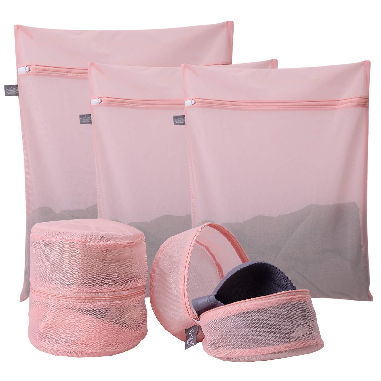 Kimmama Laundry Bag Mesh Wash Bags, Washing Machine Wash Bag, Net Washer Sack with Zipper, Dryer Pouch for Cleaning and Drying Cloths, Garment, Sweater, Delicates, lingerie, Bra, Pant, Sock, Toys