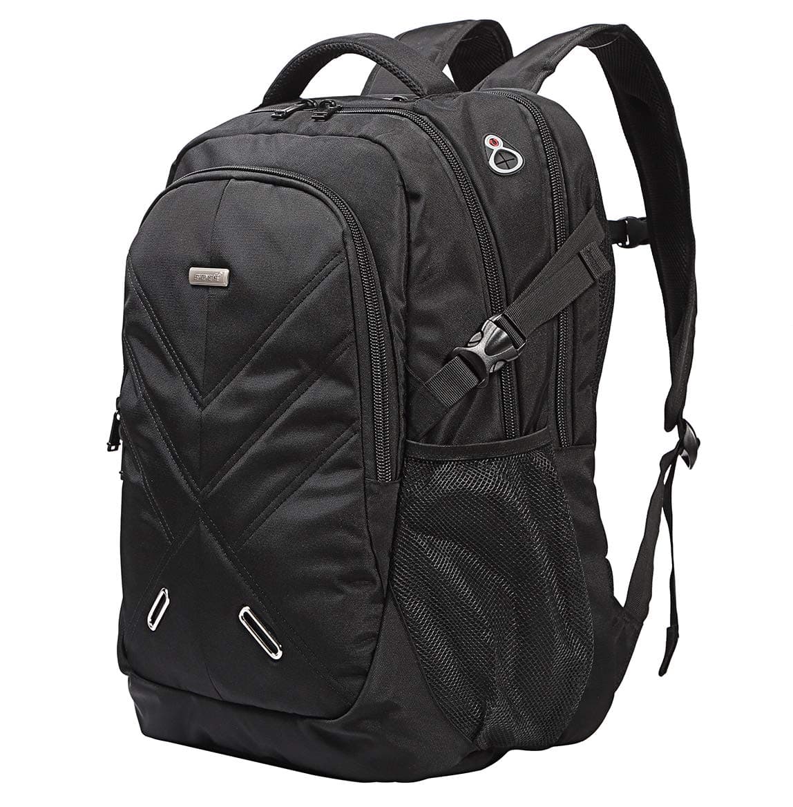 Backpack for Laptops Fit to 18.4 Inch Rucksack Water Resistant Travel Backpack with USB Charging Port and Waterproof Rain Cover for Laptop/MacBook/Chromebook/Dell ASUS MSI – Alien WARE18 (Black)