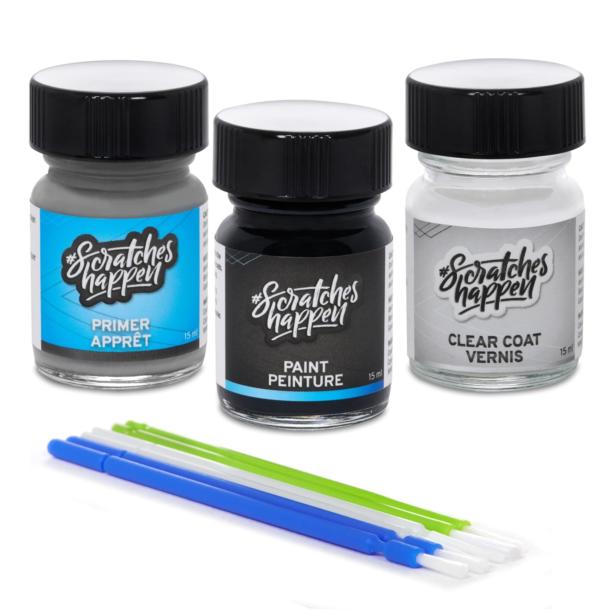 ScratchesHappen Exact-Match Touch Up Paint Kit - Firmament Blue Metallic (LX5B/5U) for Audi - Preferred (Paint + Clear Coat + Primer)
