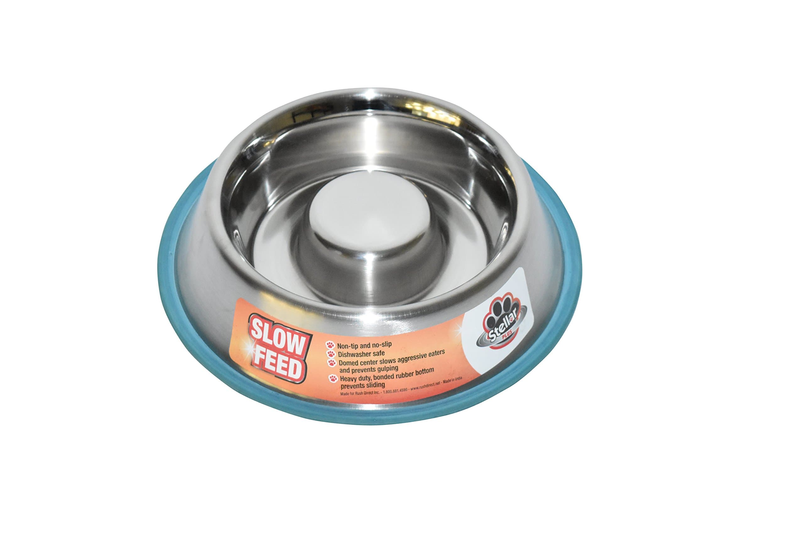 Stellar Bowls Health Care Slow Feeding Dish 0.60 mm Thickness with 100% Silicon Bonded Rubber 16oz