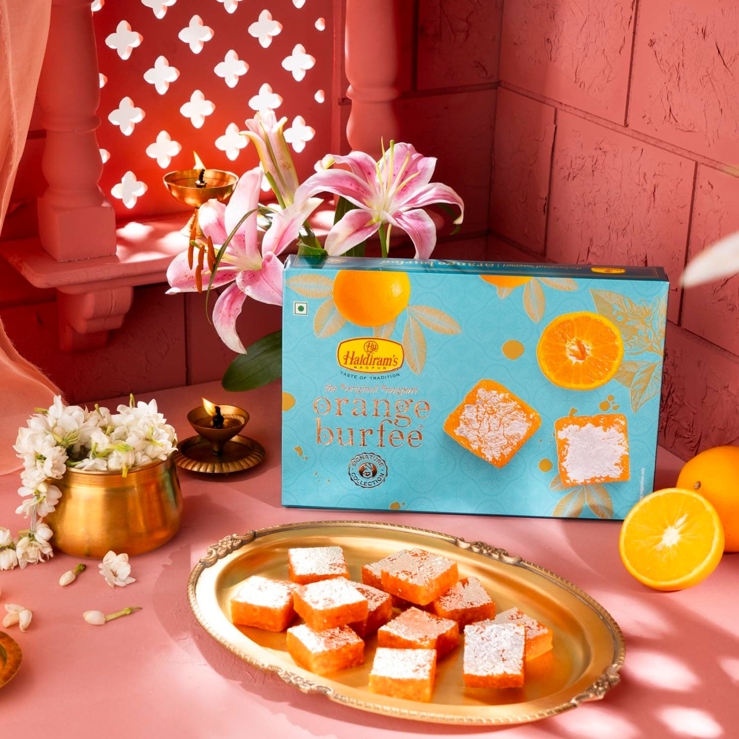 Haldiram's Nagpur Orange Burfee 500 grams