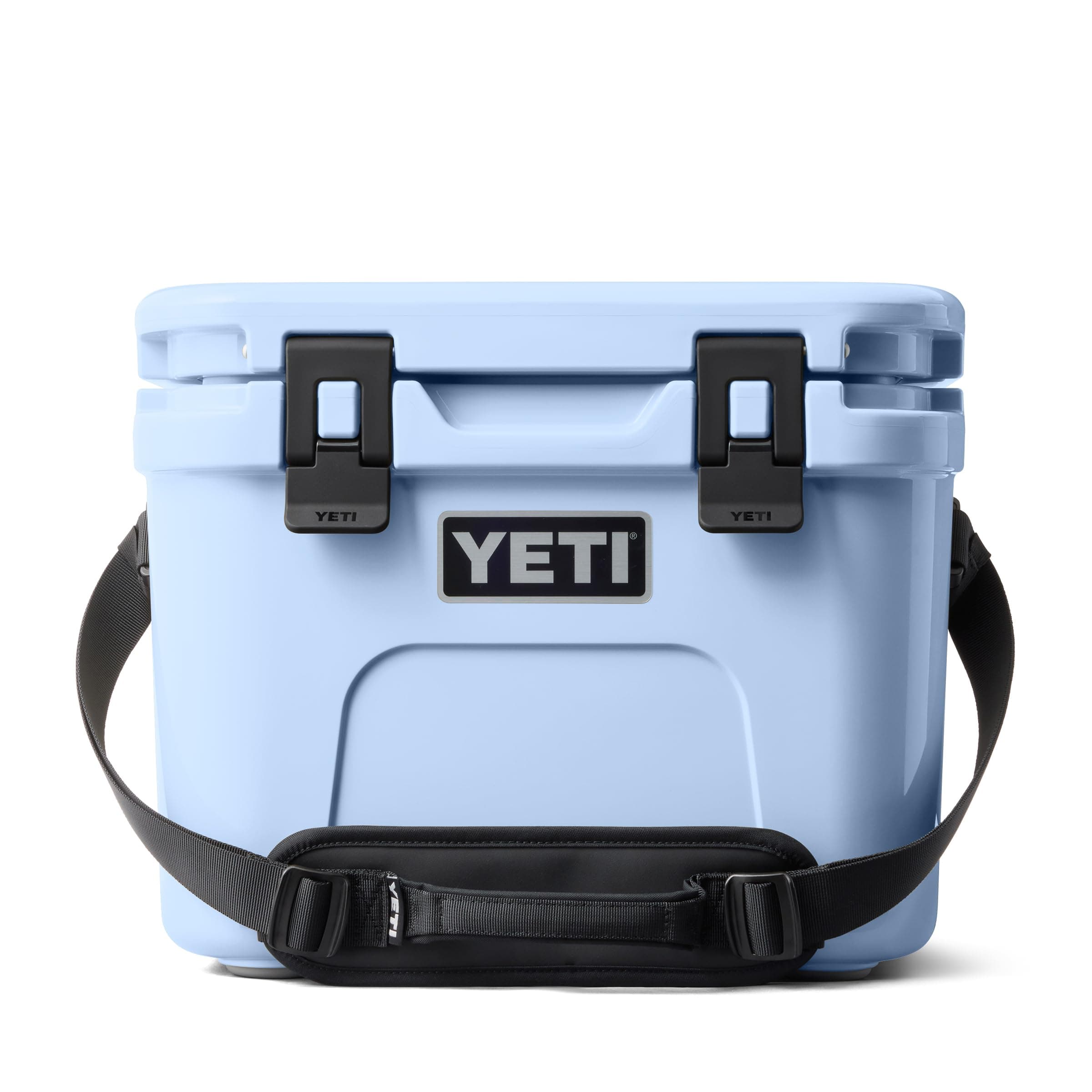 YETI Roadie 15 Hard Cooler with DoubleDuty Shoulder Strap, Big Sky Blue