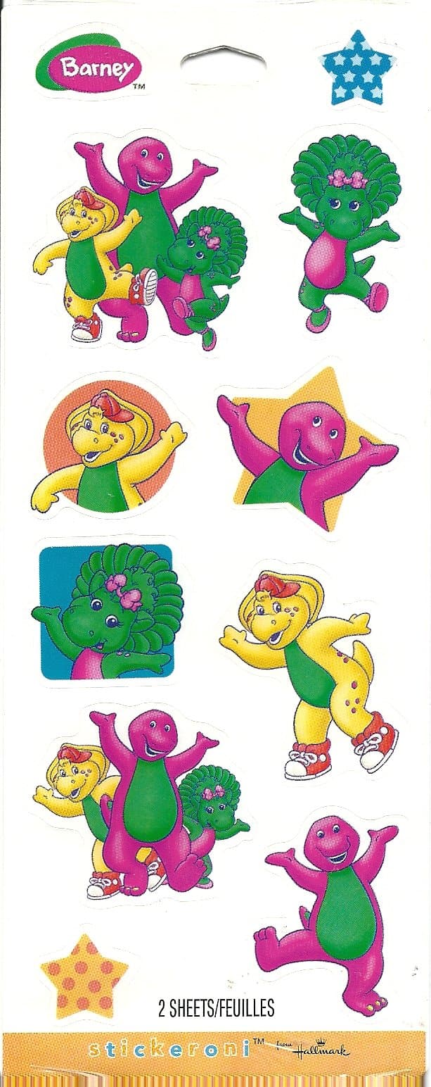 Barney the Dinosaur Scrapbook Stickers (92589)