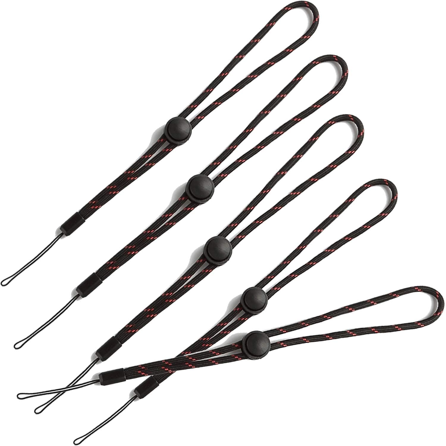 AMUU 5 PACK Wrist Lanyard Strap String Hand lanyards for USB Flash Drives Keys Flashlight Cameras Keychain Cellphone Water Bottle Badge Holders