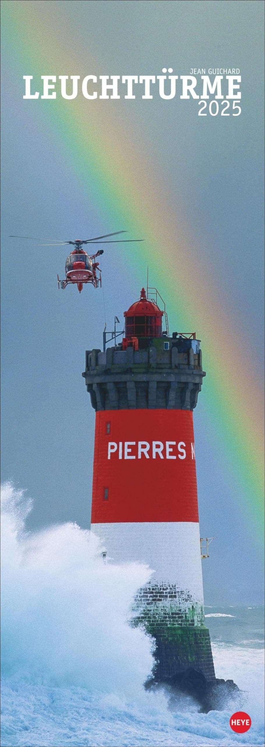 Jean Guichard: Leuchttürme Vertical Kalender 2025: Länglicher Kalender mit faszinierenden Leuchtturm-Fotos. Das XXL-Vertikal-Format des Bildkalenders bringt die Leuchttürme perfekt zur Geltung.