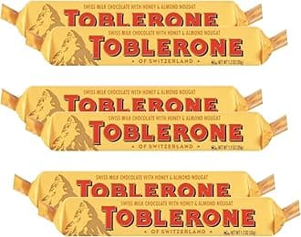 Toblerone Swiss Chocolates with Honey & Almond, 6 x 35 g