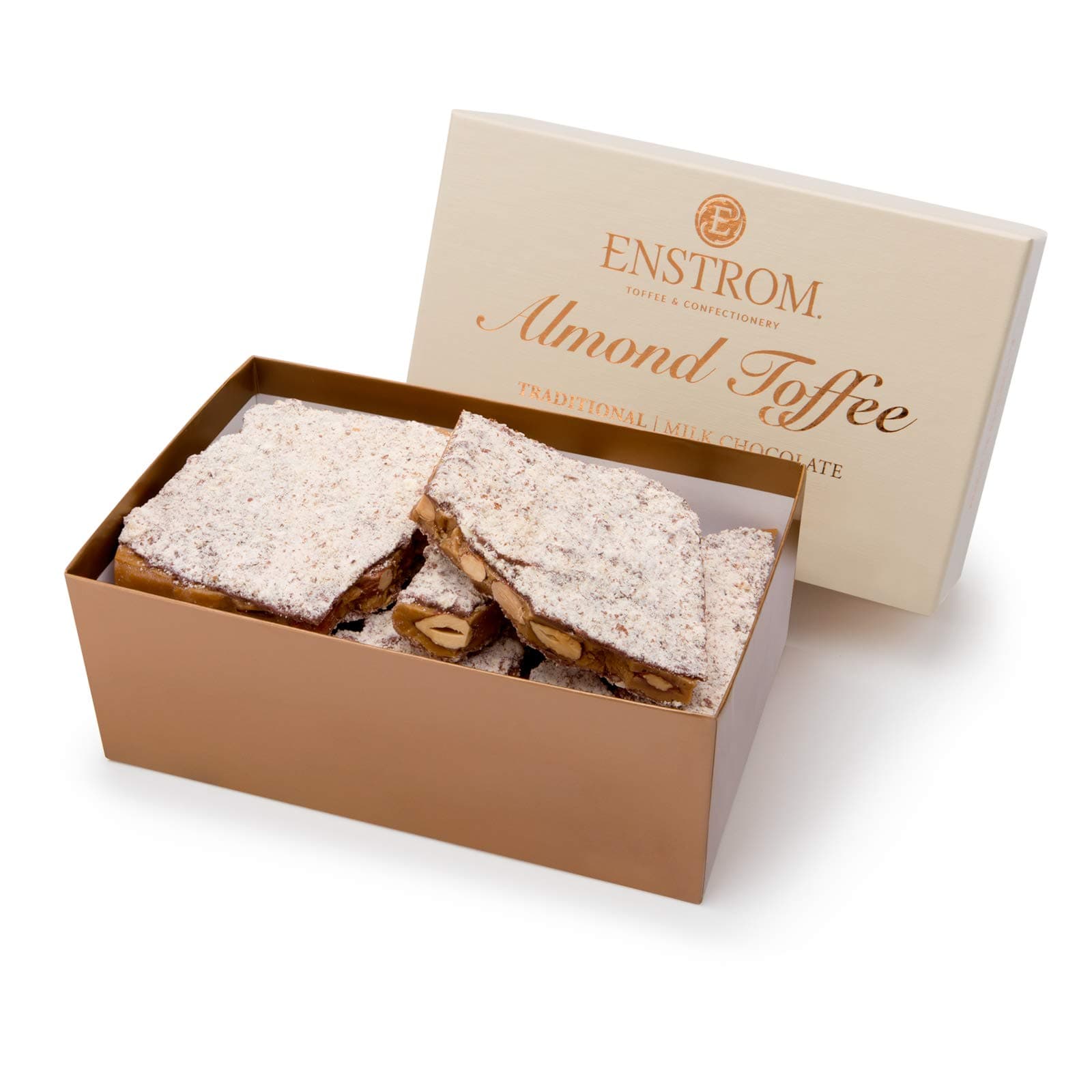 Milk Chocolate Almond Toffee 2lb box | Handcrafted | Gluten Free | Kosher Dairy | All Natural