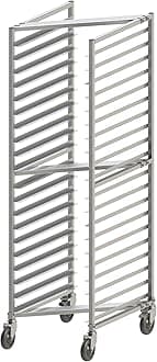 Aluminum Sheet Pan/Bun Rack, 3" Spacing, Nesting Style, 20 Tier