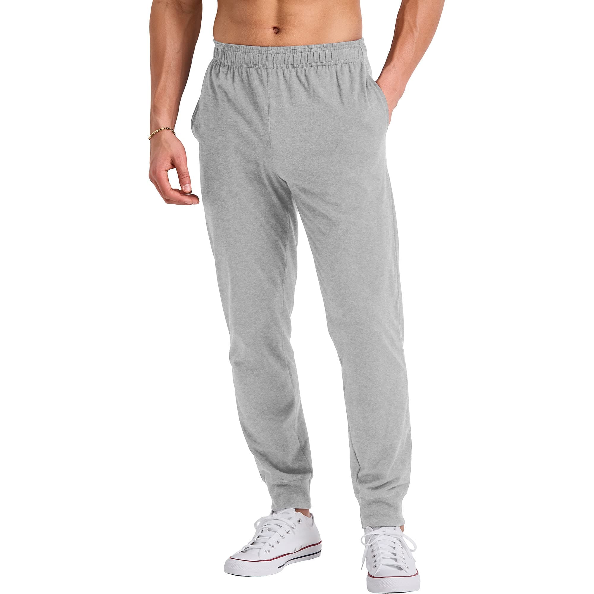 Hanes Men's Originals Cotton Joggers, Jersey Sweatpants for Men with Pockets, 30" Inseam Sweatpants