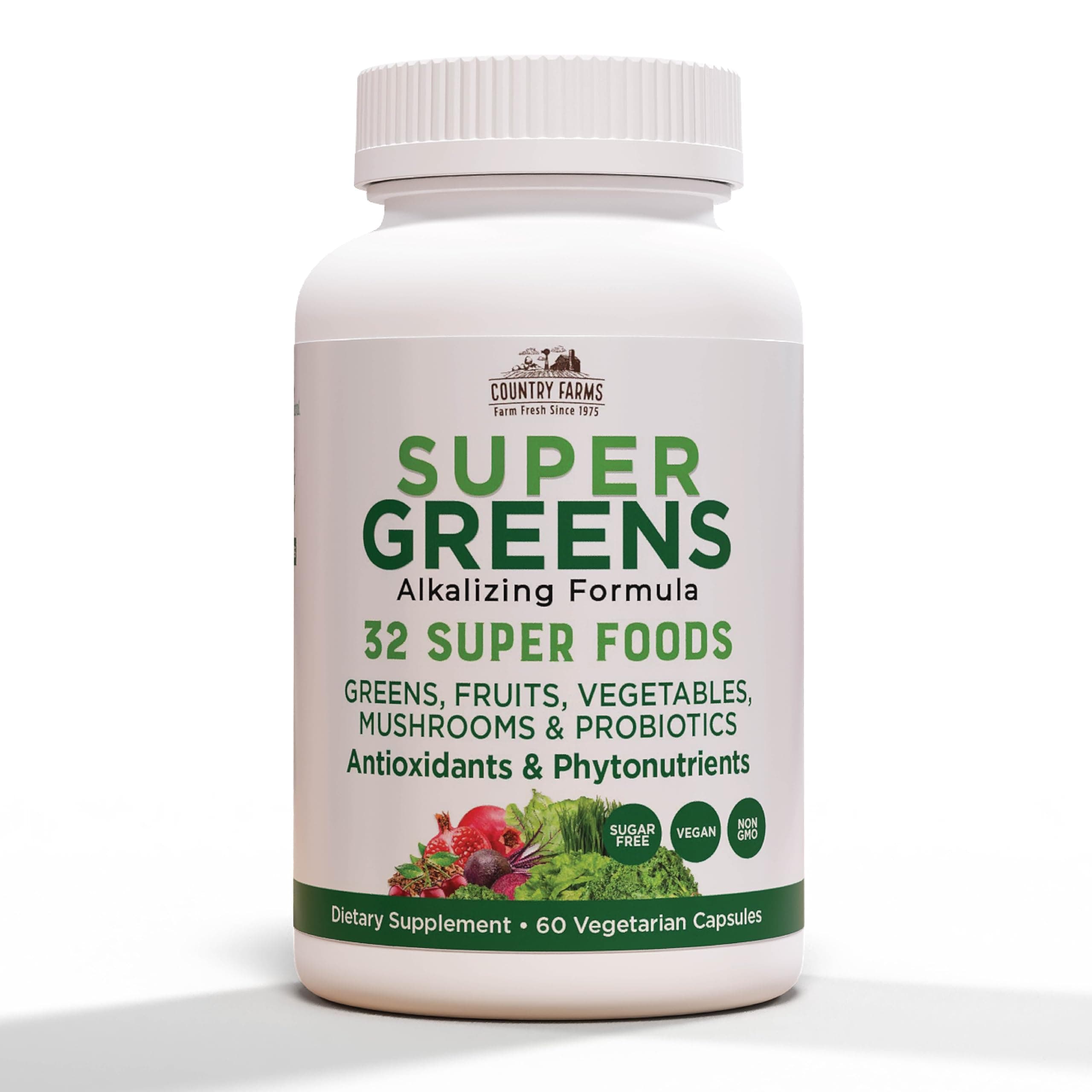 Country Farms Super Greens, Veggie, 60 Count by Country Farms