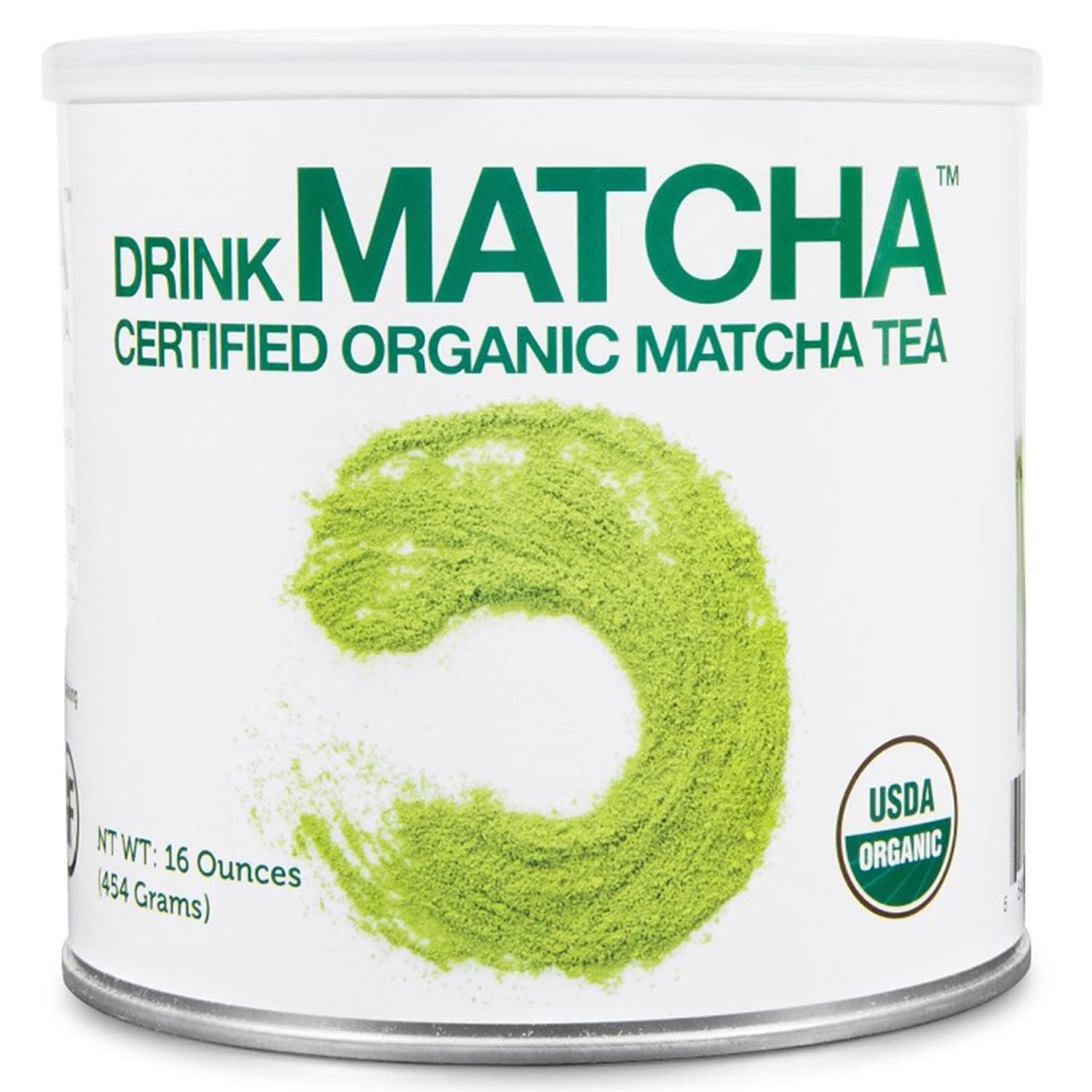 Drink Matcha Green Tea Powder USDA Organic 100% Pure No Additives, 1 Pound Green Organic Matcha Green Tea