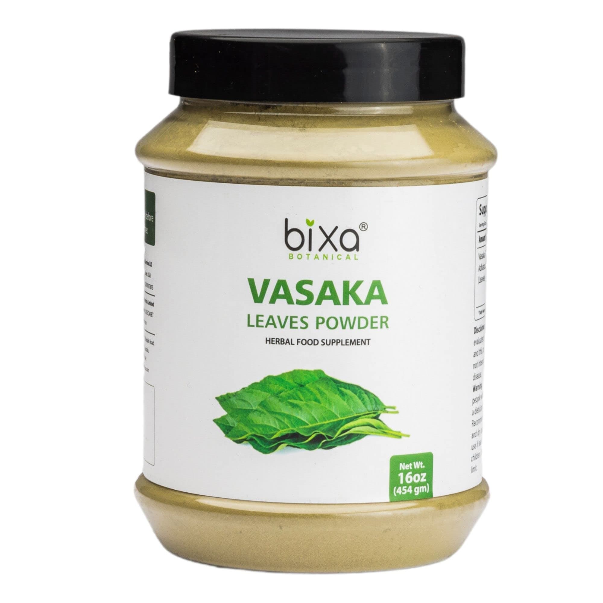 bixa BOTANICAL | Vasaka Leaf Powder | Adhatoda vasaka | 1 Pound / 16 OZ | Gluten Free