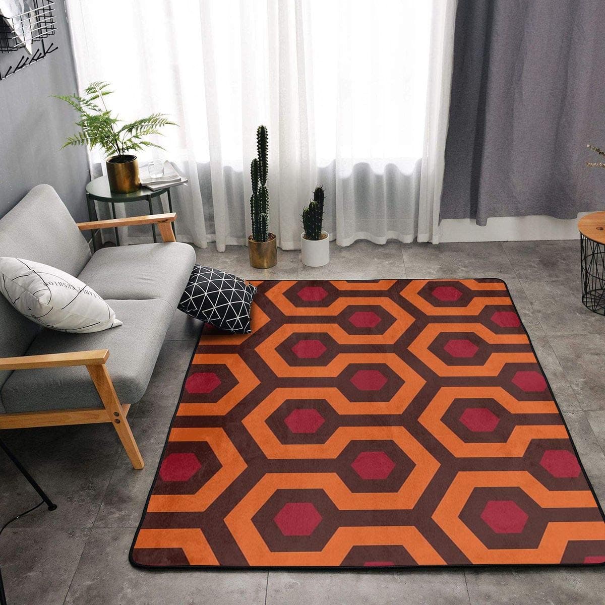 YOUNG H0ME Bedroom Livingroom Sitting-Room Queen Size Area Rug Home Decor - Overlook Hotel Floor Pad Rugs Quick Dry Throw Bath Rugs Yoga Mat Non-Slip Throw Rugs Carpet