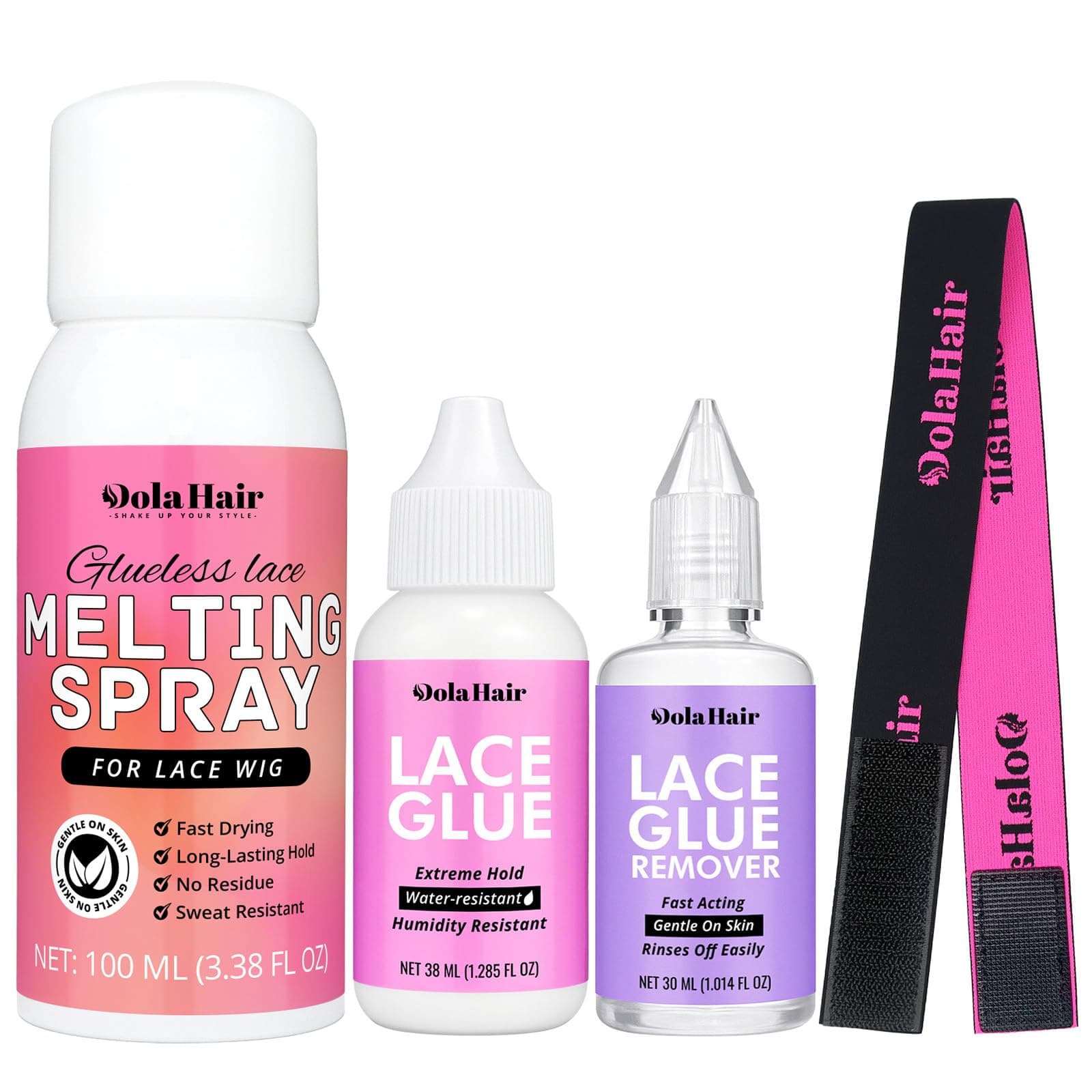 Wig Glue Spray for Front Lace Wig Lace Melting Spray for Wigs Melting Spray Lace Bond Spray Lace Glue Kit Wig Install Kit