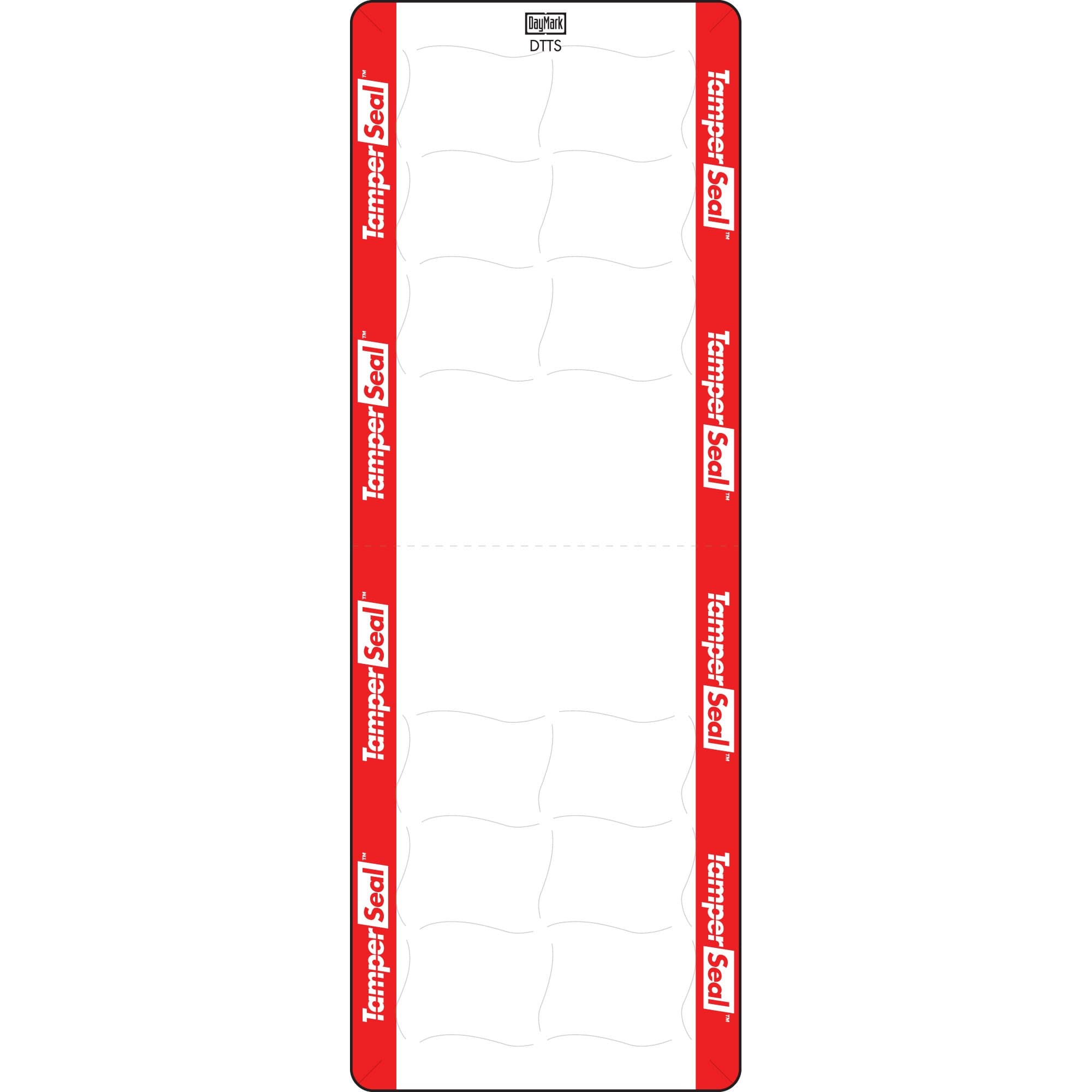 DayMark Safety Systems IT118676 Tamper-Evident Direct Thermal Label, 2.2" x 6" (Roll of 500), Red/White