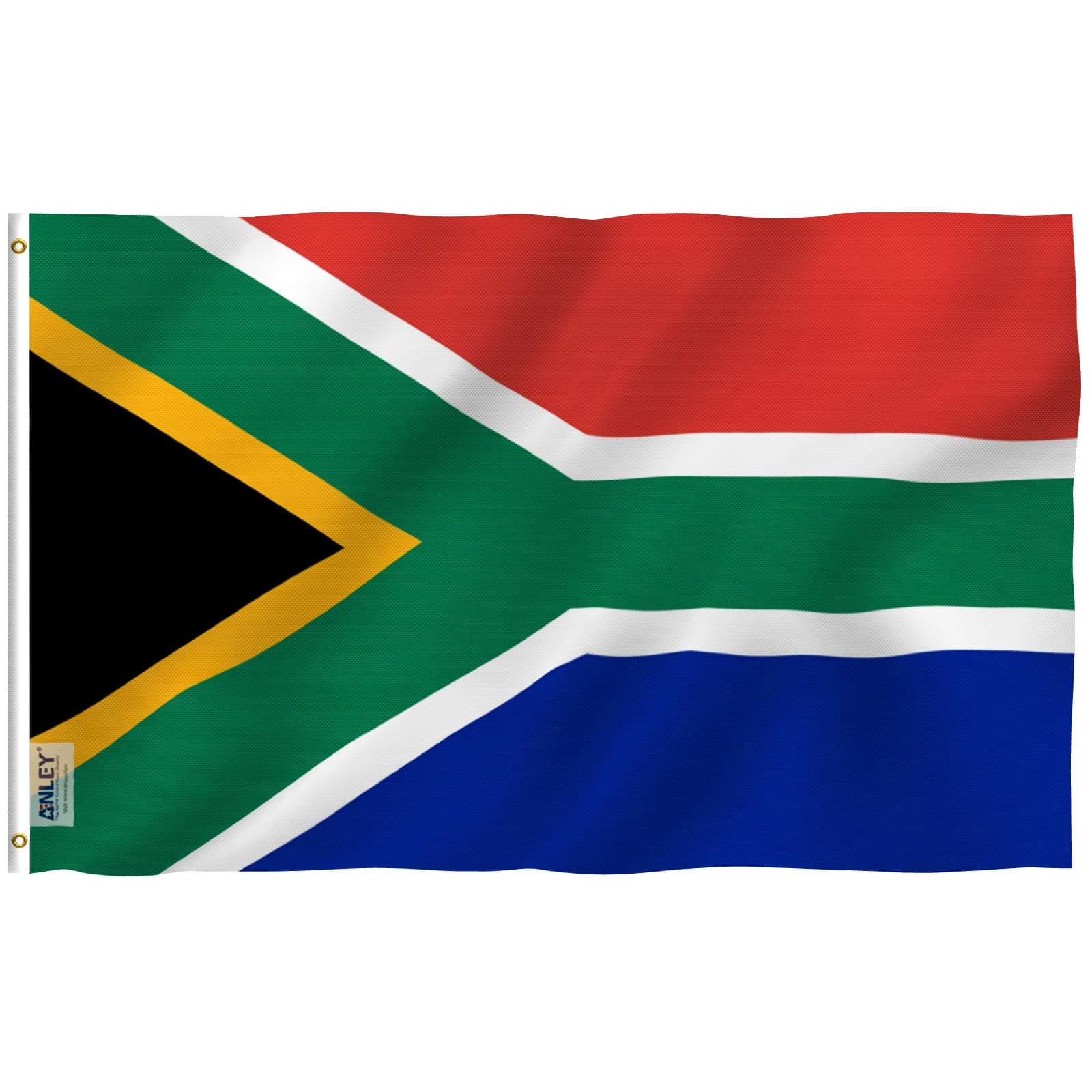 Fly Breeze 3x5 Foot South Africa Flag - Vivid Color and UV Fade Resistant - Canvas Header and Double Stitched - South African National Flags Polyester with Brass Grommets 3 X 5 Ft