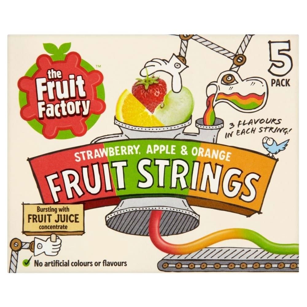the Fruit FactoryStrawberry, Apple & Orange Fruit Strings (5x20g) - Pack of 2