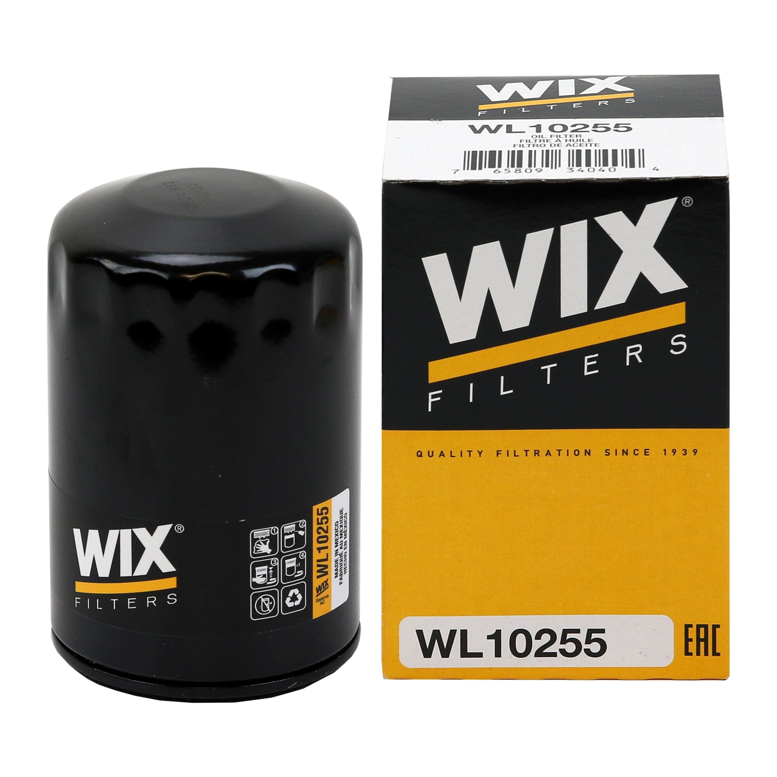 WIX WL10255 Oil Filter Replacement, Built for Synthetic and High Mileage Oil - Compatible With Various GM (11-20)