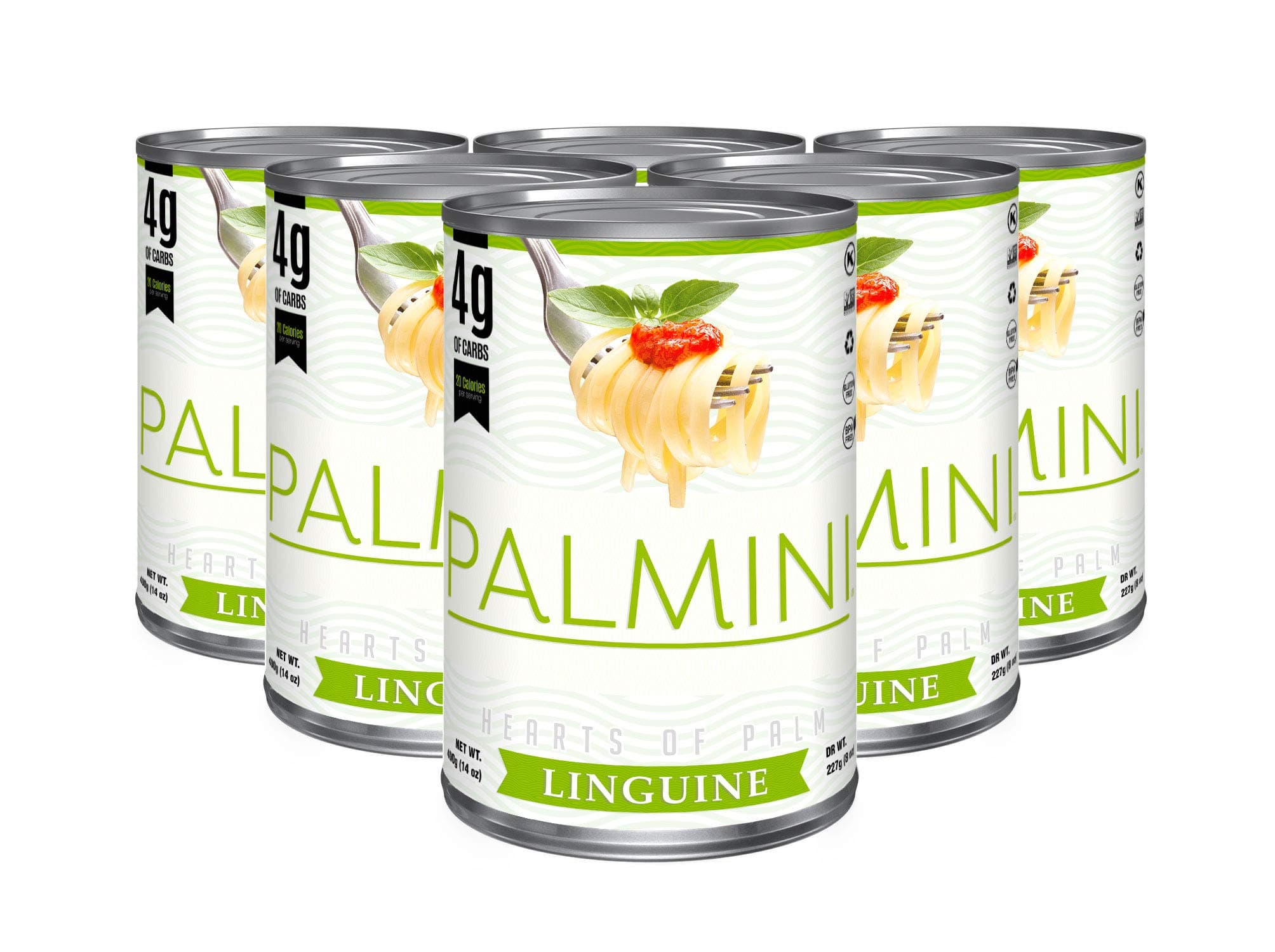 Palmini Low Carb Pasta | 4g of Carbs | As Seen On Shark Tank | Hearts of Palm Pasta | Gluten Free (14 Ounces (Pack of 6))…