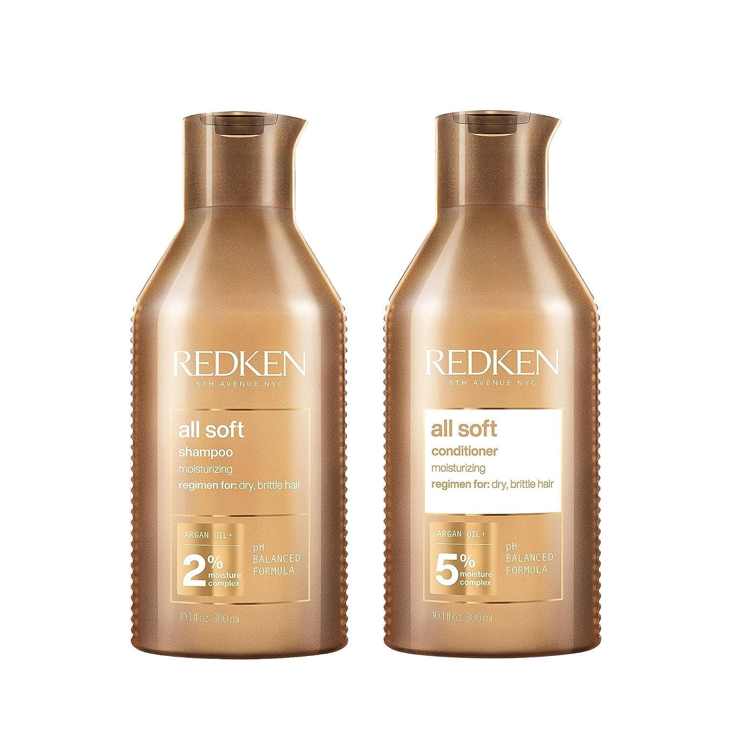 All Soft Shampoo and Conditioner Set For Dry or Brittle Hair - Provides Intense Softness and Shine With Argan Oil, 10.1 Fl Oz
