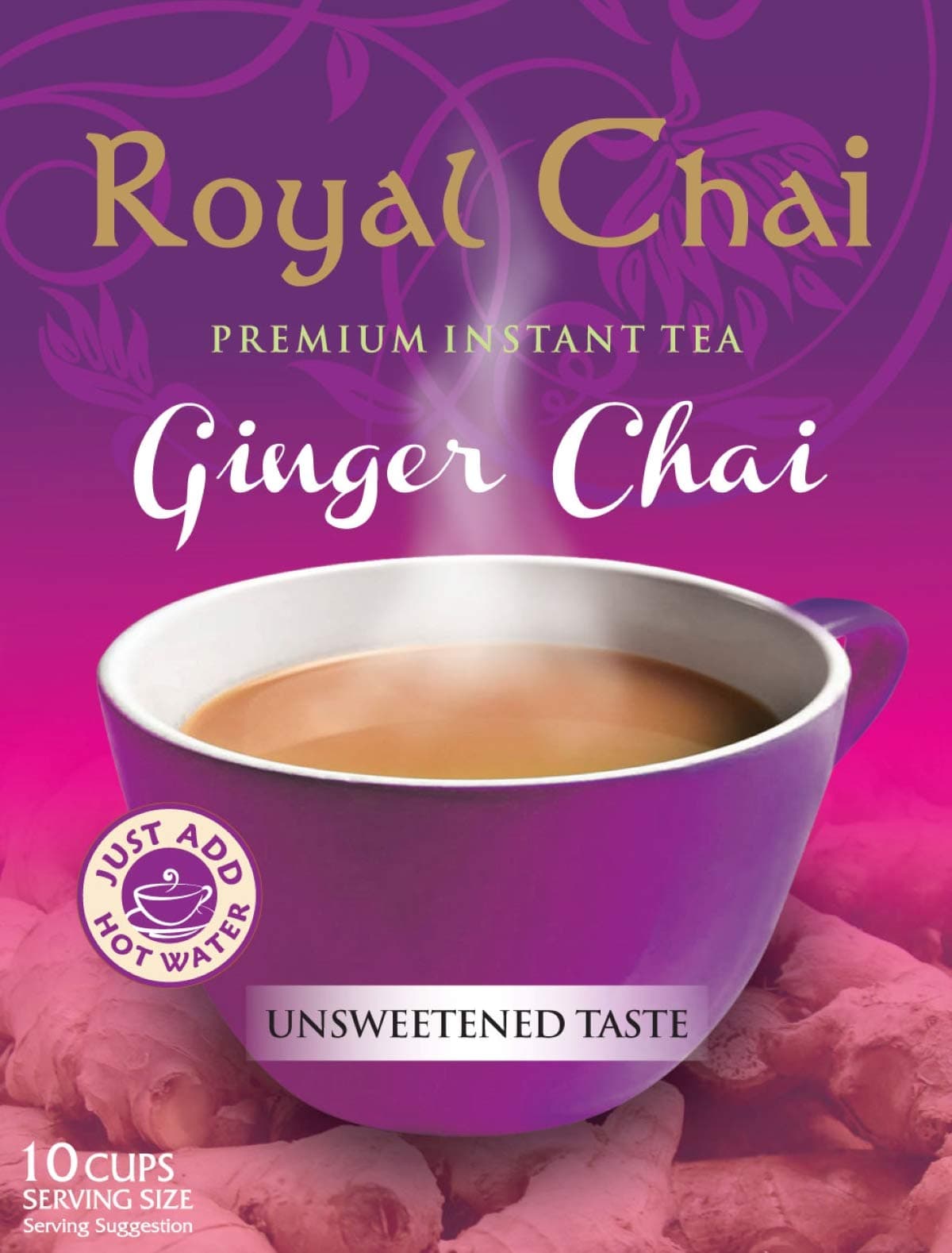Royal Chai Ginger Instant Indian Tea Unsweetened
