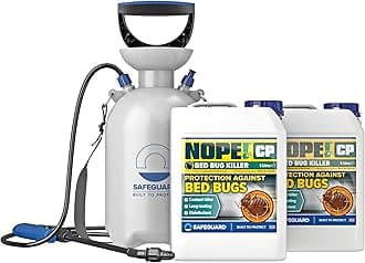 NOPE! CP Bed Bug Killer Spray Treatment (2 x 5 Litre & Sprayer) - Odourless & Non-Staining, Extended Residual Kill up to 3 Months for mattress, bed frames, furniture