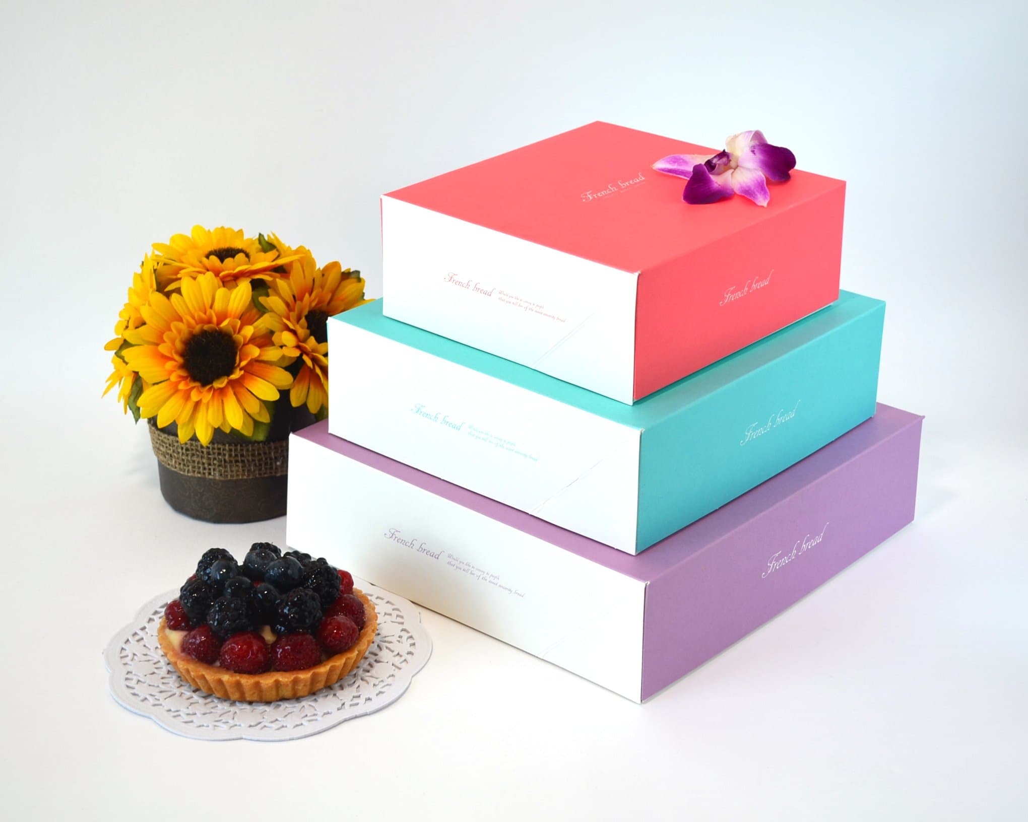 Tart Box Pie Box Cake Box Pastry Box Small Pink