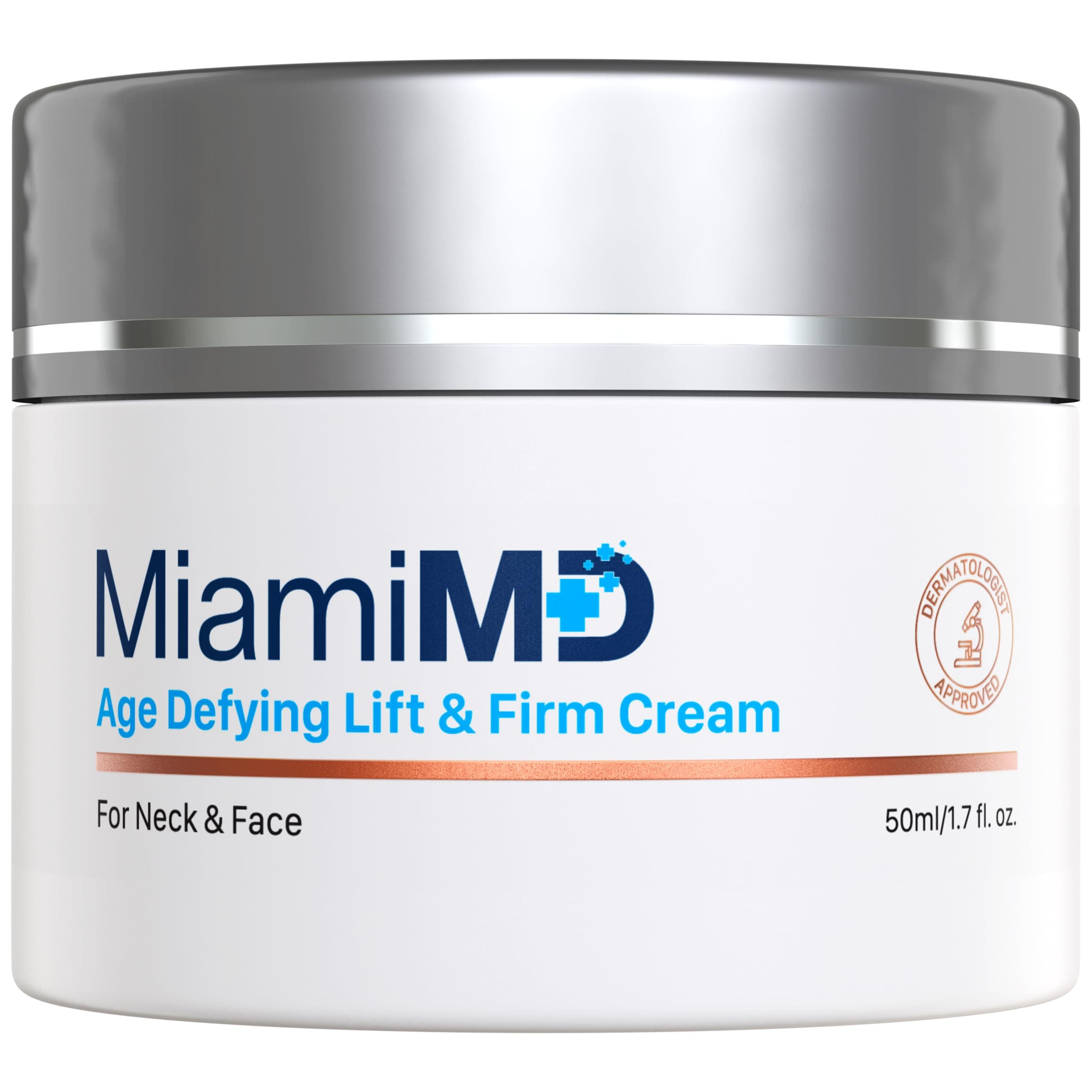 MiamiMD Age-Defying Lifting & Firming Face Cream for Women - Lift & Firm for Anti Aging, Wrinkle Reducer & Hydrating Moisturizer for Smooth, Radiant Skin, Tightening Cream for Face & Neck – 1.7oz