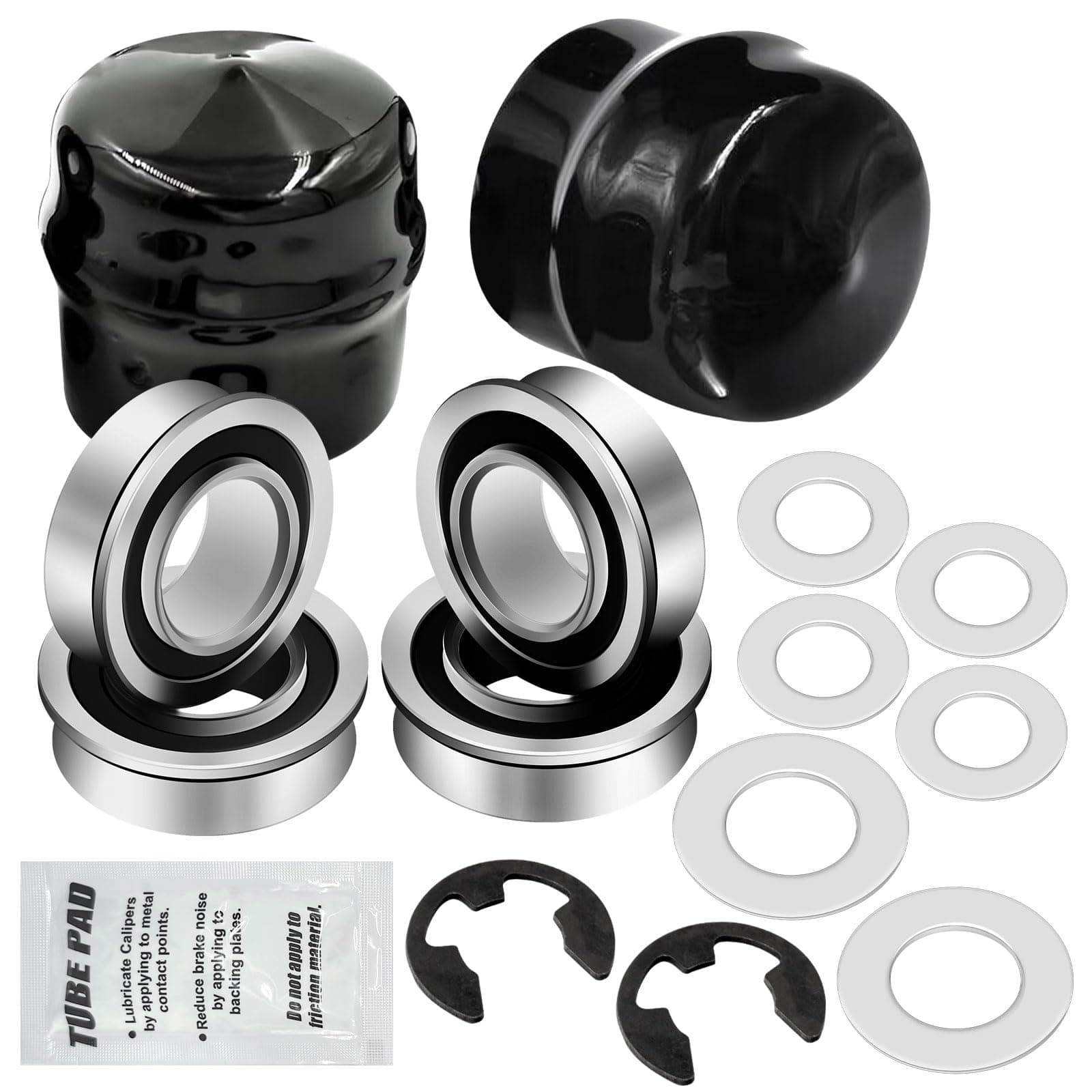 9040H Front Wheel Bushing to Bearing Conversion Kit W/Grease Compatible with Craftsman, Poulan, Husqvarna, Jonsered, Murray Lawn Mower Fits 532009040, 532124959, 91334, 491334MA, 5920H, 9040HR, 9040N