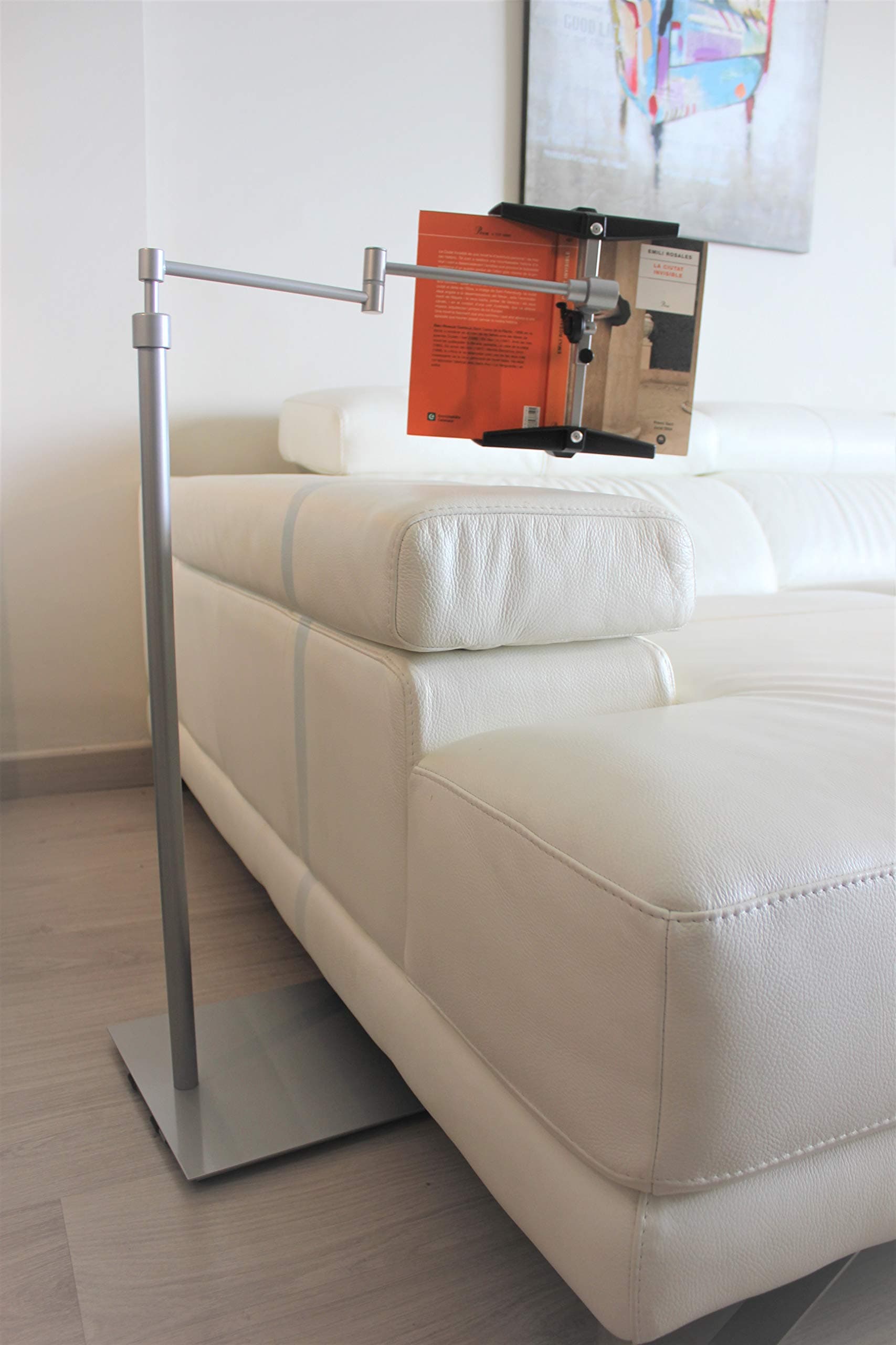 Lecco Book Holder Floor Stand (Comfortable reading) w/wheels