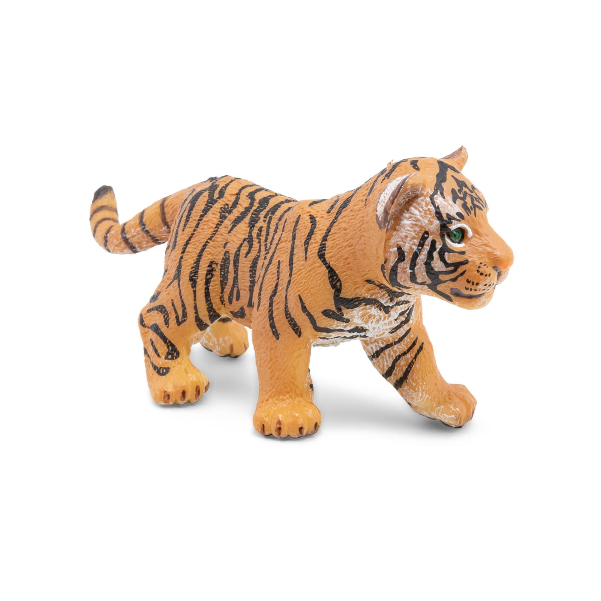 Hand-Painted - Figurine -Wild Animal Kingdom - Tiger Cub -50021 -Collectible - for Children - Suitable for Boys and Girls- from 3 Years Old