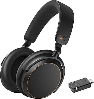 ACCENTUM Wireless Bluetooth Headphones - 50-Hour Battery Life, Audio, Hybrid Noise Cancelling (ANC), All-Day Comfort and Clear Voice Pick-up for Calls, Black/Copper