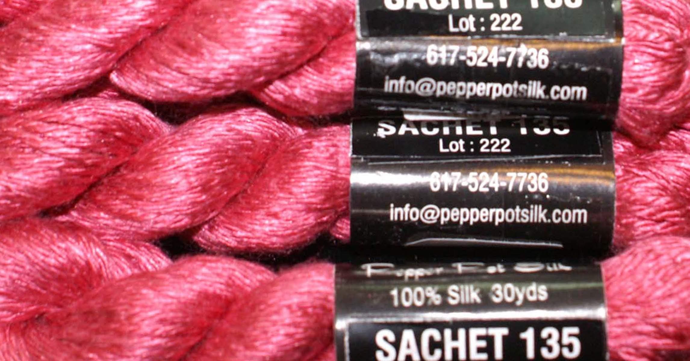 Pepper Pot Silk -Single Ply-SACHET-135-(group of 3 in this listing)