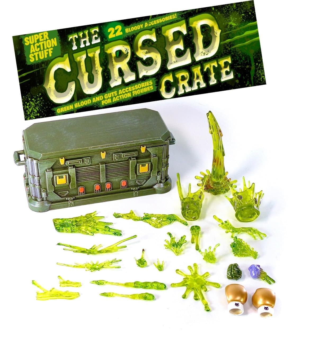 Super Action Stuff! Cursed Crate Action Figure Accessories