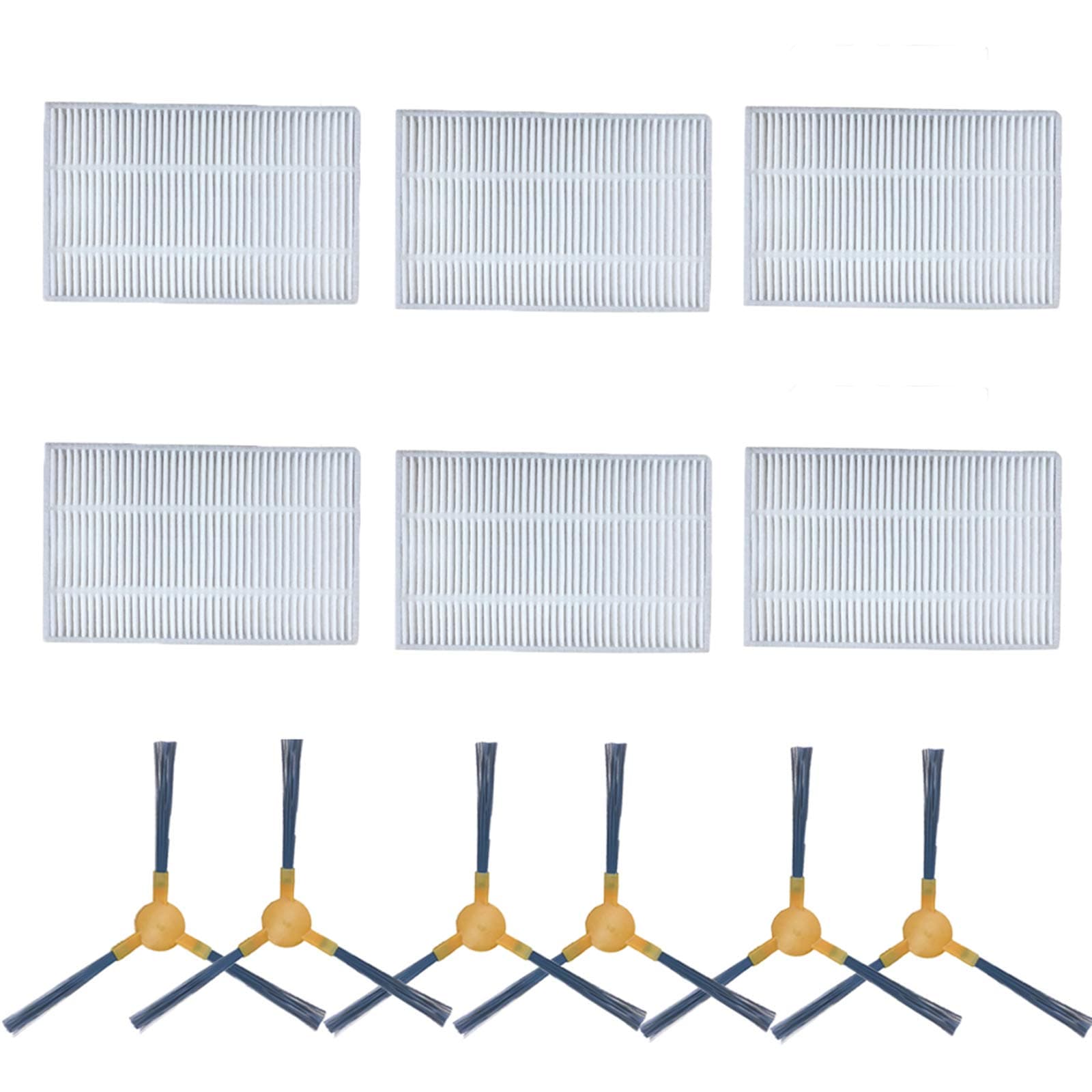 iAmoy Replacement Filter & Side Brush Accessories Compatible with Proscenic 830T 820S 820T 800T Robot Vacuum Cleaner