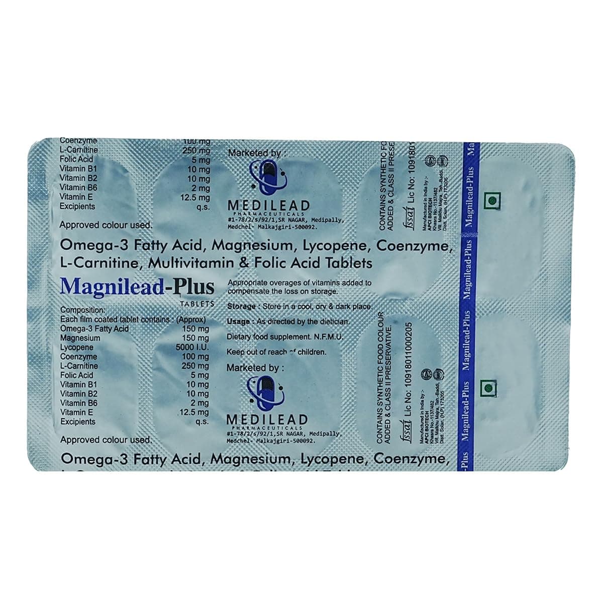 Magnilead - Plus - Strip of 10 Tablet