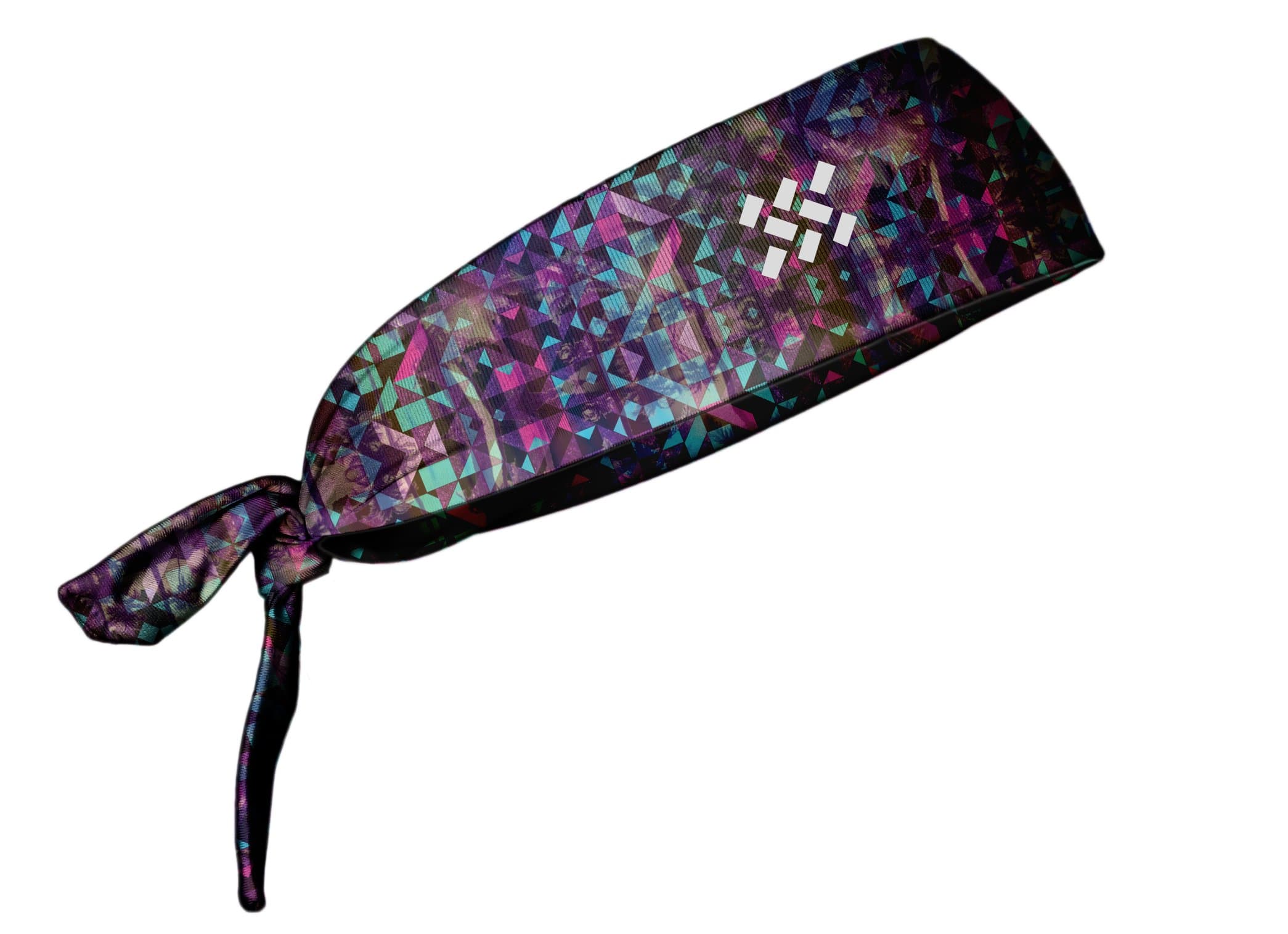 TREAD BANDS TreadBands All Terrain Tieback Non Slip Headband - Designs (Sunset with Palm Trees)