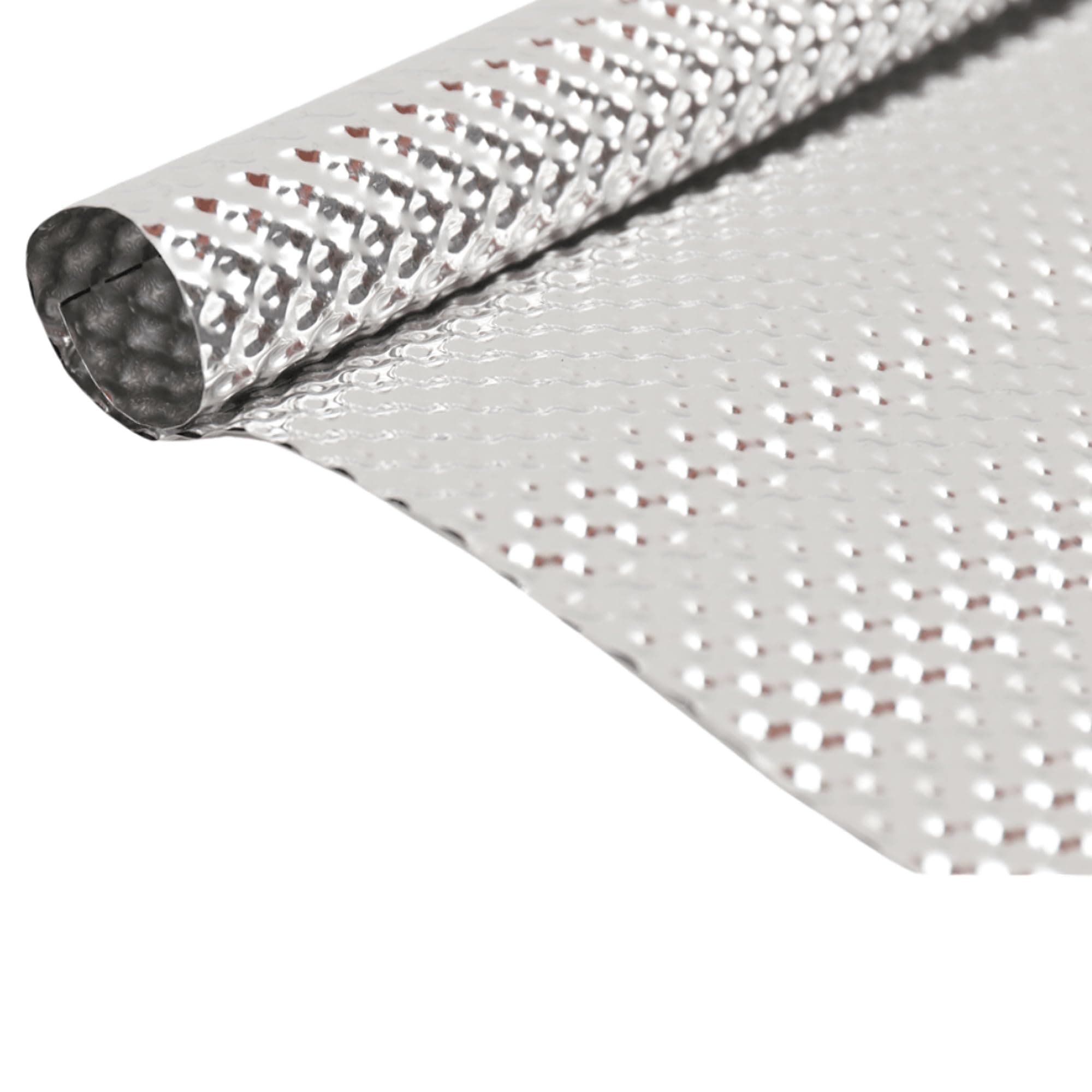 Embossed Aluminum Heat Shield 20'' x 27.5'' High Temperature Thermal Barrier Exhaust Electrical For Cars/Turbo Manifold