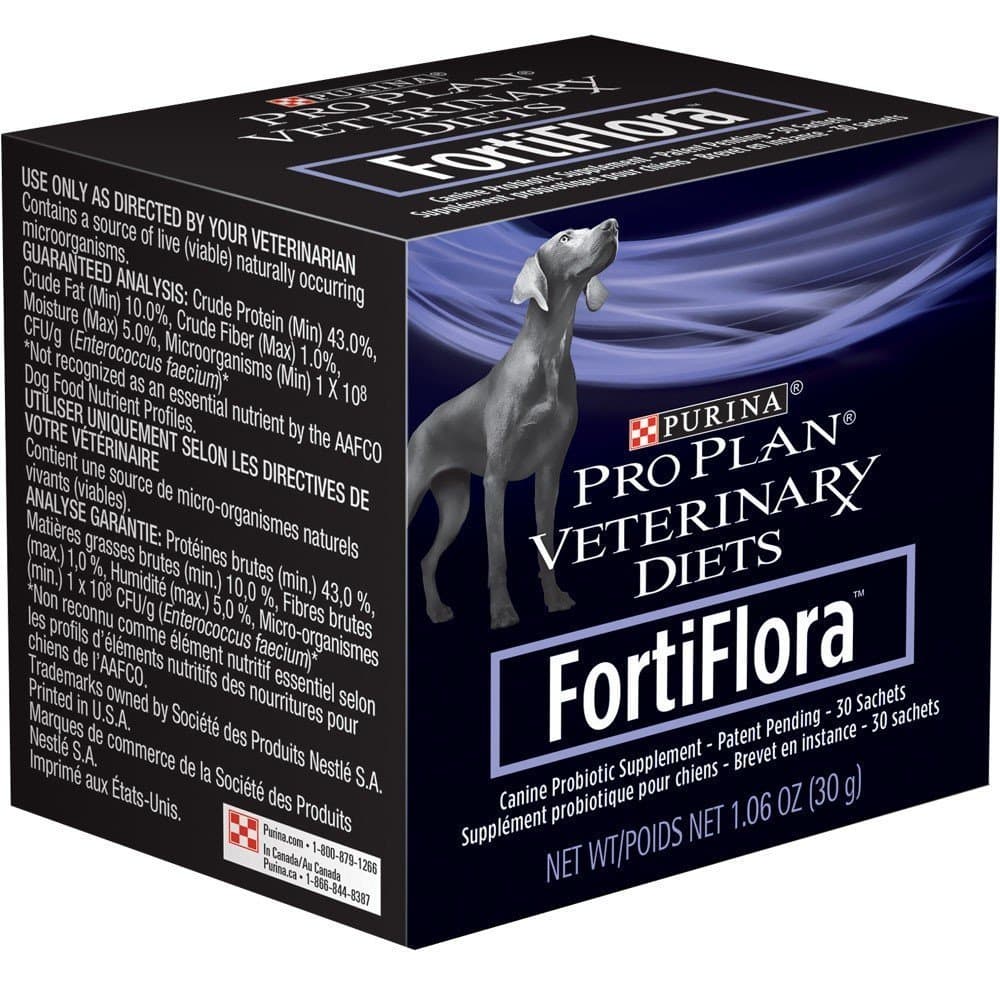 Purina Fortiflora Canine Nutritional Supplement Box, 30 Count (Pack of 3)