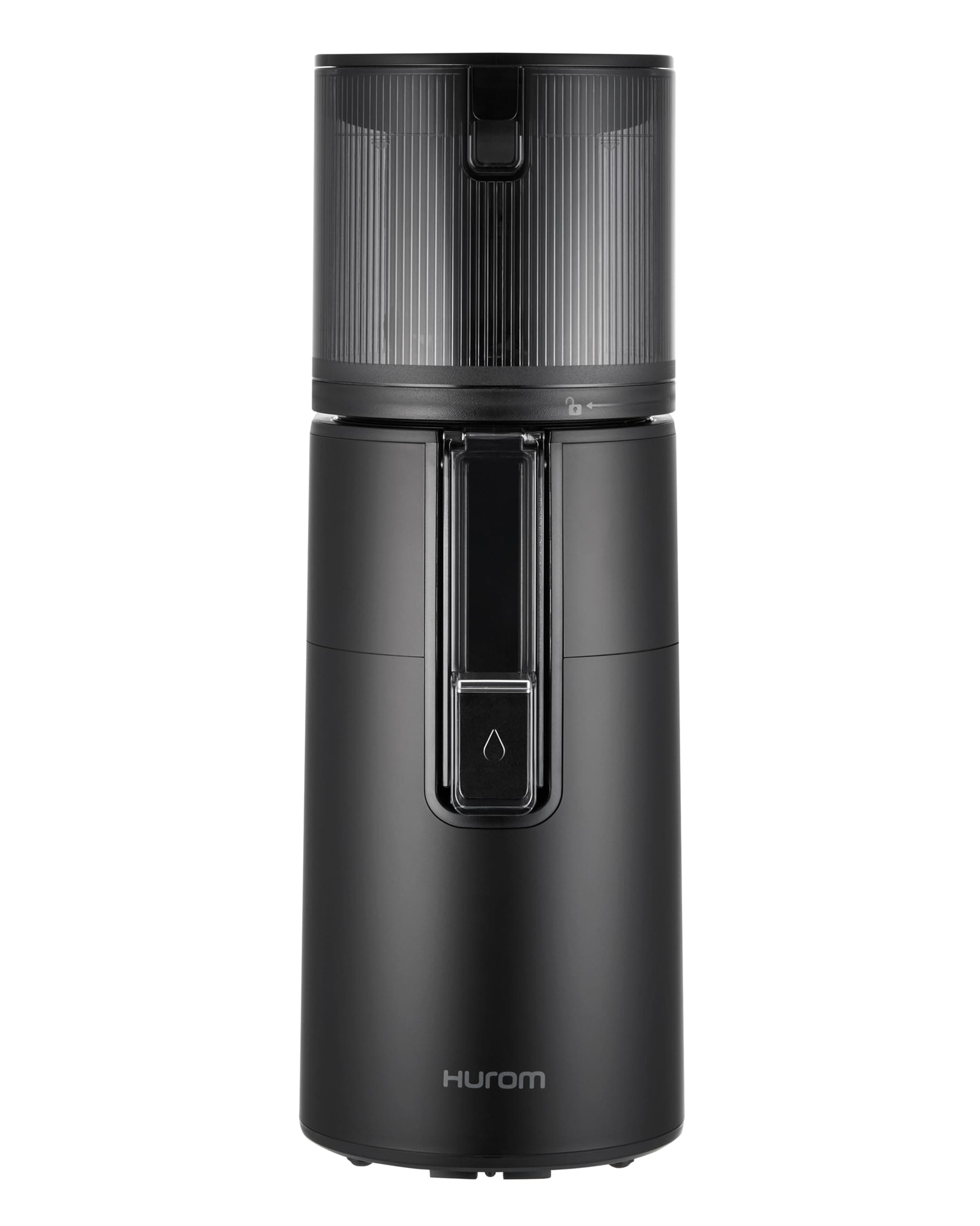 Hurom Fruit and Vegetable Juicer H400 | Quiet and Easy Clean Juice Extractor | BPA Free | Hopper 2L, Chamber 550ml - Matte Black