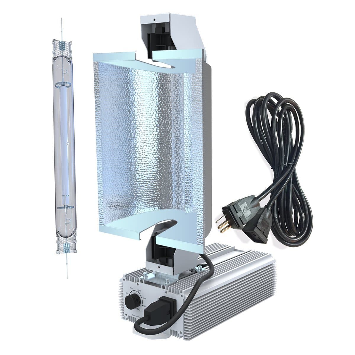 1000W DE Fixture, Dimmable Double Ended Complete Fixture for Grow Lights, XTRAHYDRO Kits for Indoor Plants, HPS MH Supported (1000 Watt)