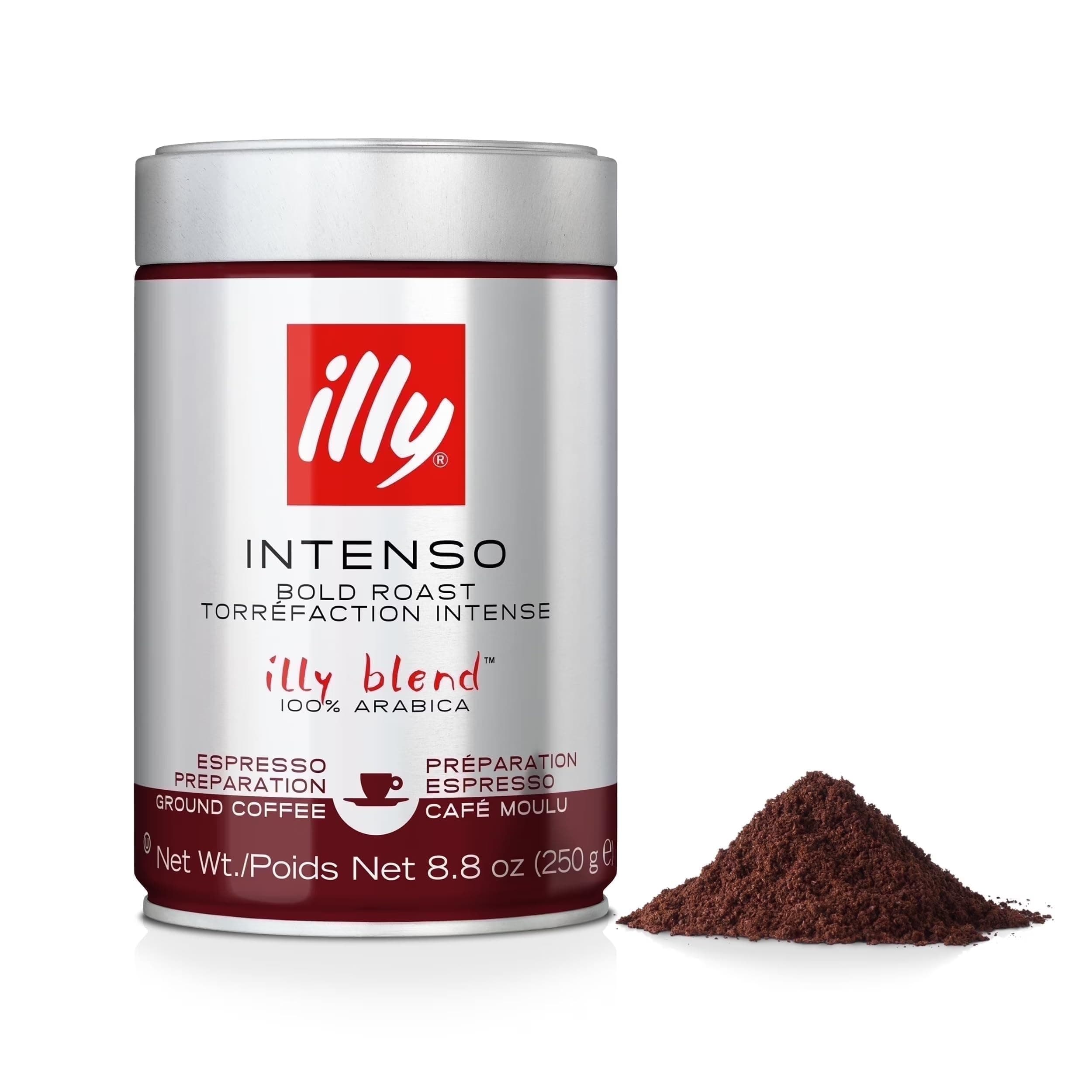 Illy Ground Espresso Bold Roast Coffee 250g (Pack of 1)