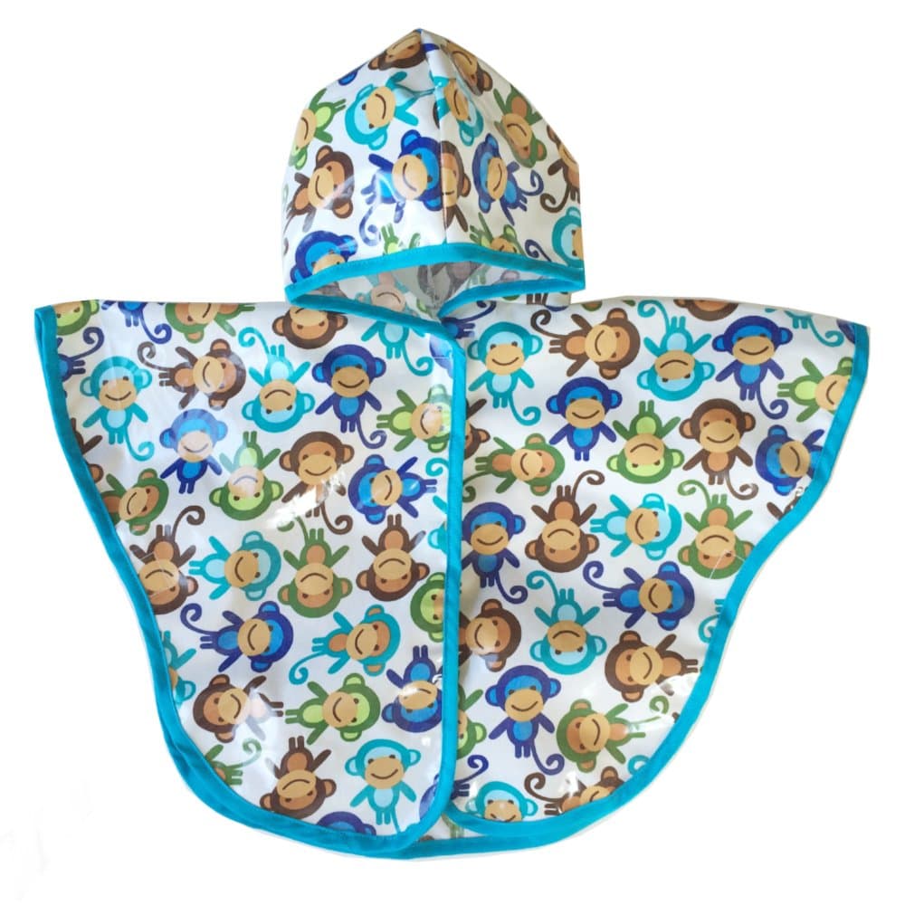Satsuma Designs Baby and Toddler Poncho, Monkey