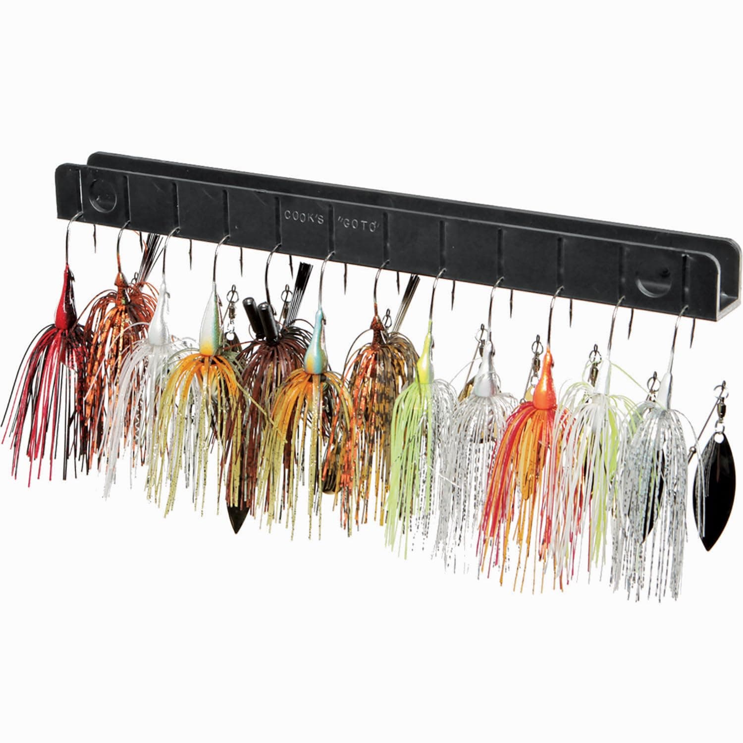T-H Marine Cooks Go-To Tackle Storage System - Fishing Lure Holder and Organizer Provides Easy Access to Your Bait - Can Be Configured to Fit Any Boat or Dock - Black