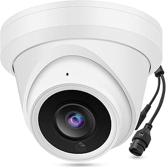 4K 8MP PoE IP Dome Outdoor Camera Turret, 2.8mm Lens, 100ft Night Vision, H.265, IP67, ONLY Compatible with Uniview NVR, NDAA Compliant
