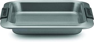 Advanced Nonstick Baking Pan / Nonstick Cake Pan, Square - 9 Inch, Gray