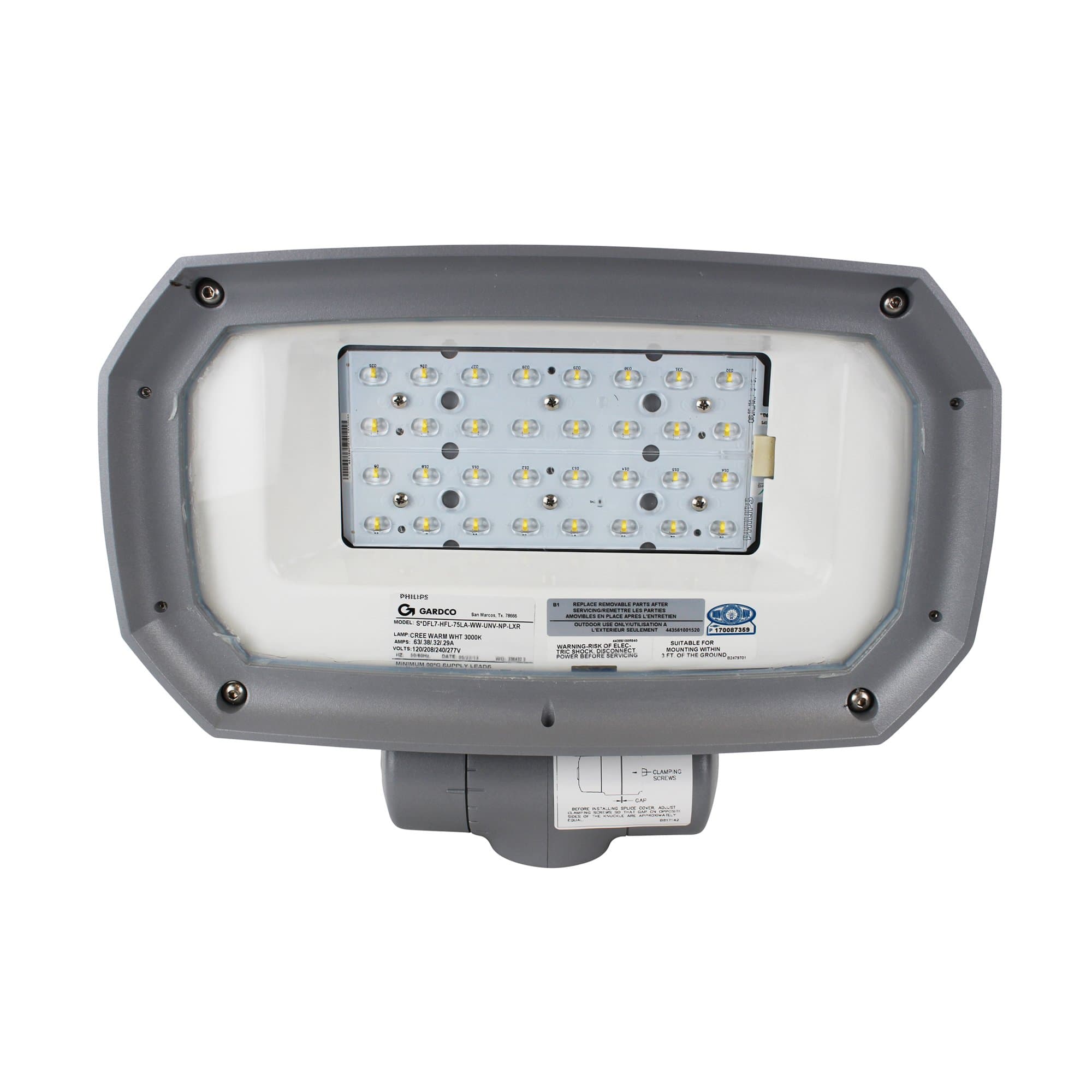 Gardco Lighting DFL7 Series Designer LED Flood-Light, 75-Watt, 3000K, 120/208/240/277-Volt