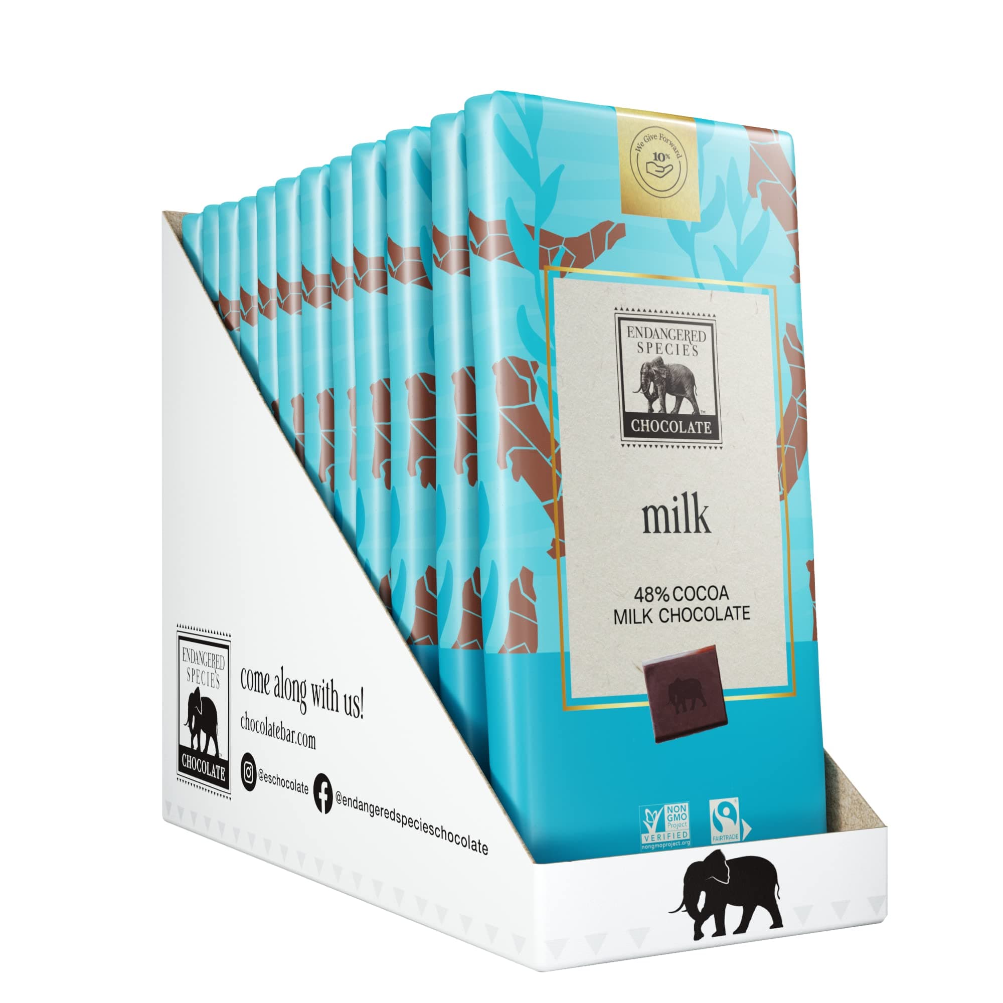 Endangered Species Milk Chocolate Bar (48% cocoa)